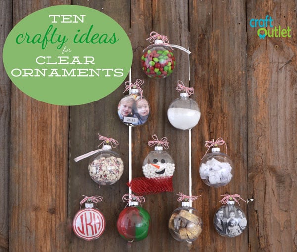 10 Crafty Ideas For Clear Ornaments Craft Outlet Inspiration