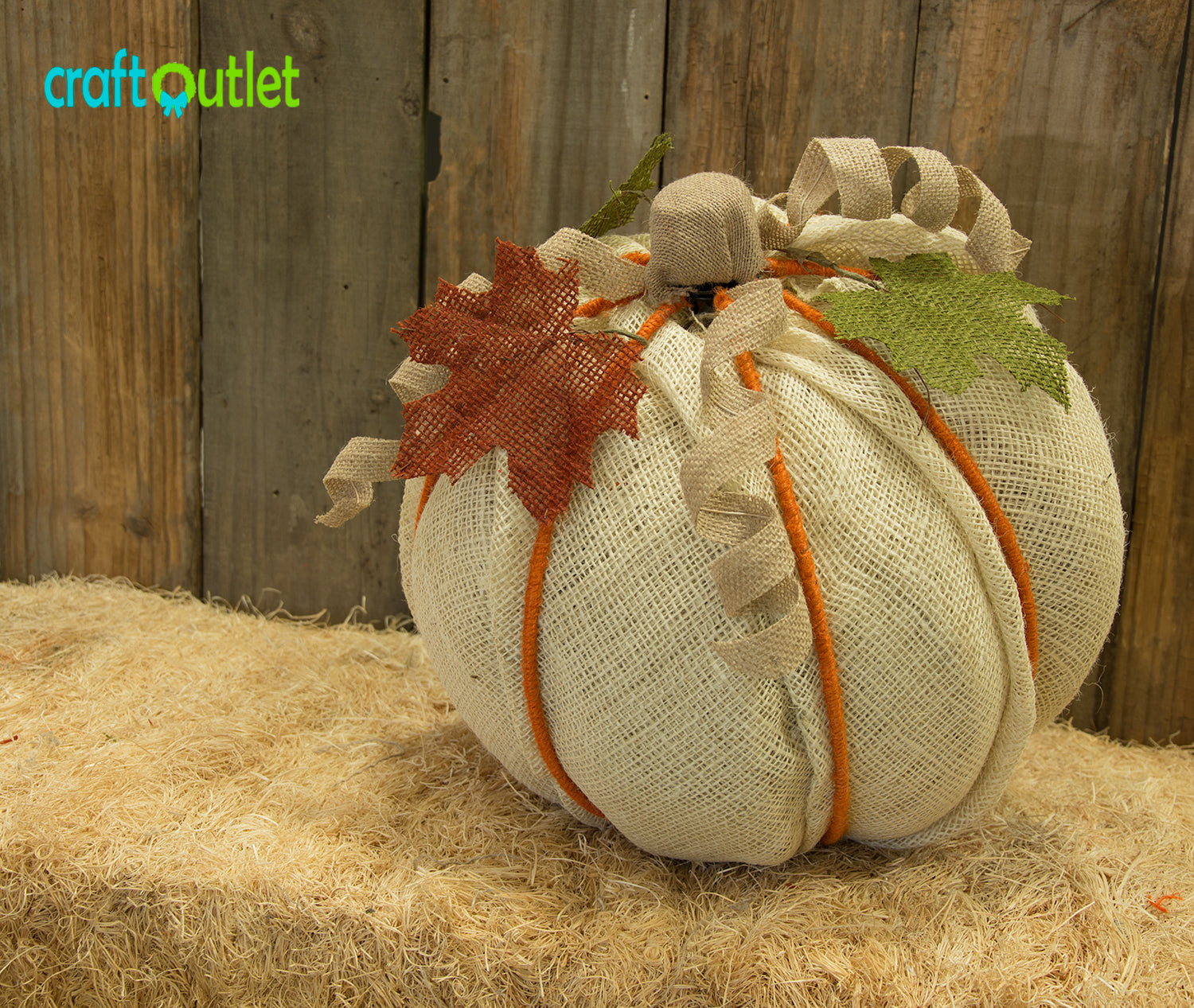 Burlap Pumpkin DIY