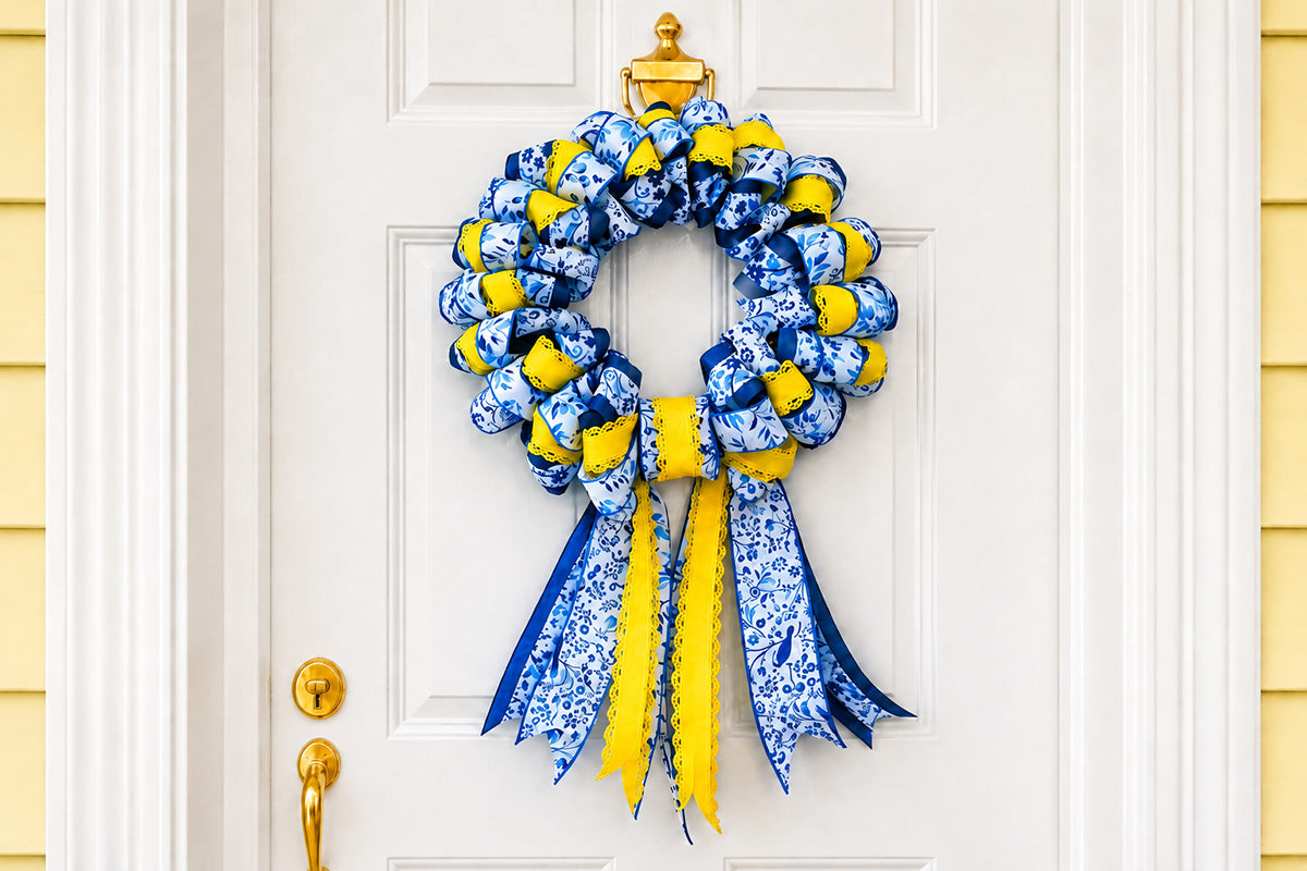 Fun Ribbon Wreath DIY: Easy & Fast (Make 5 in Under an Hour)