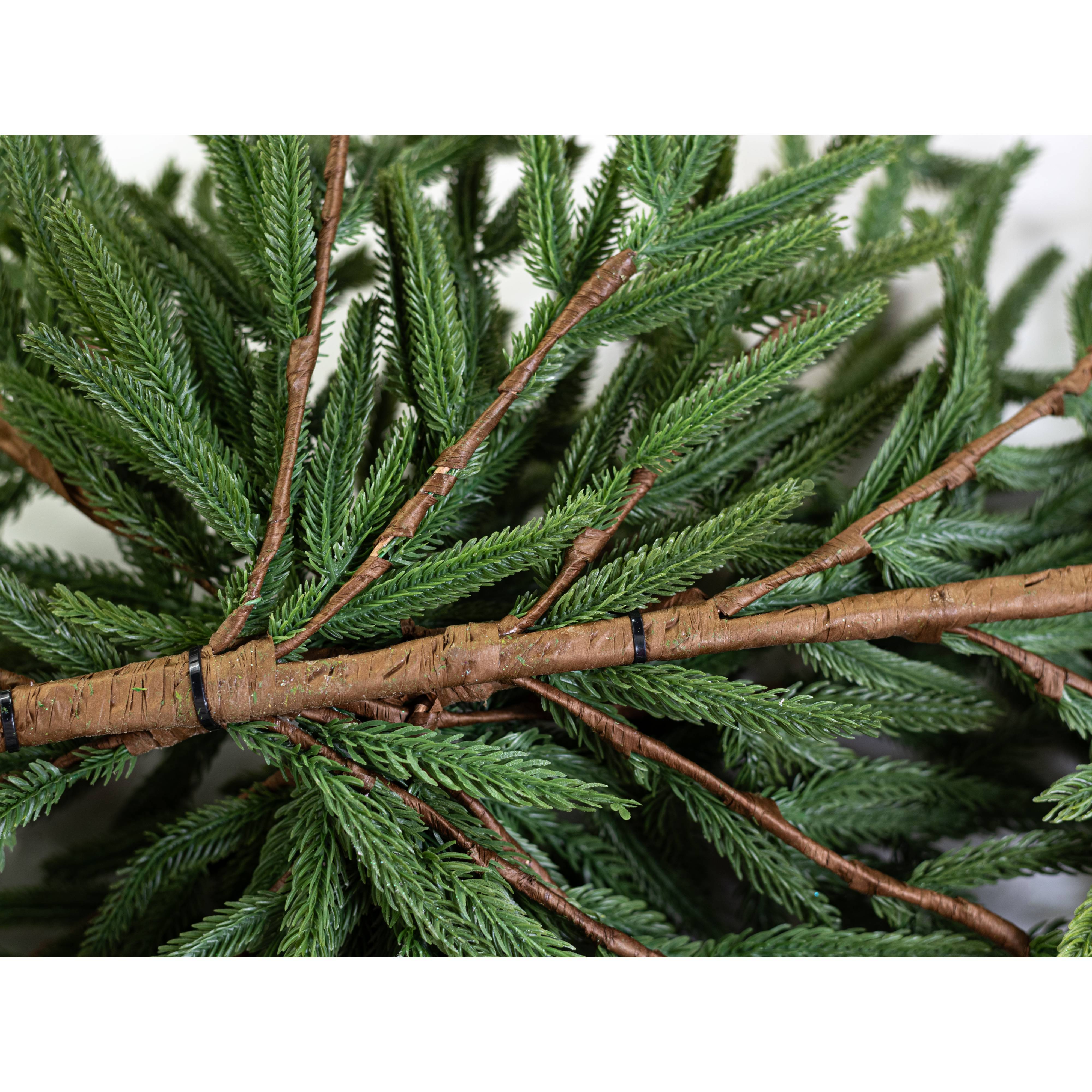 44" Real Touch Norfolk Island Pine Mantle Swag