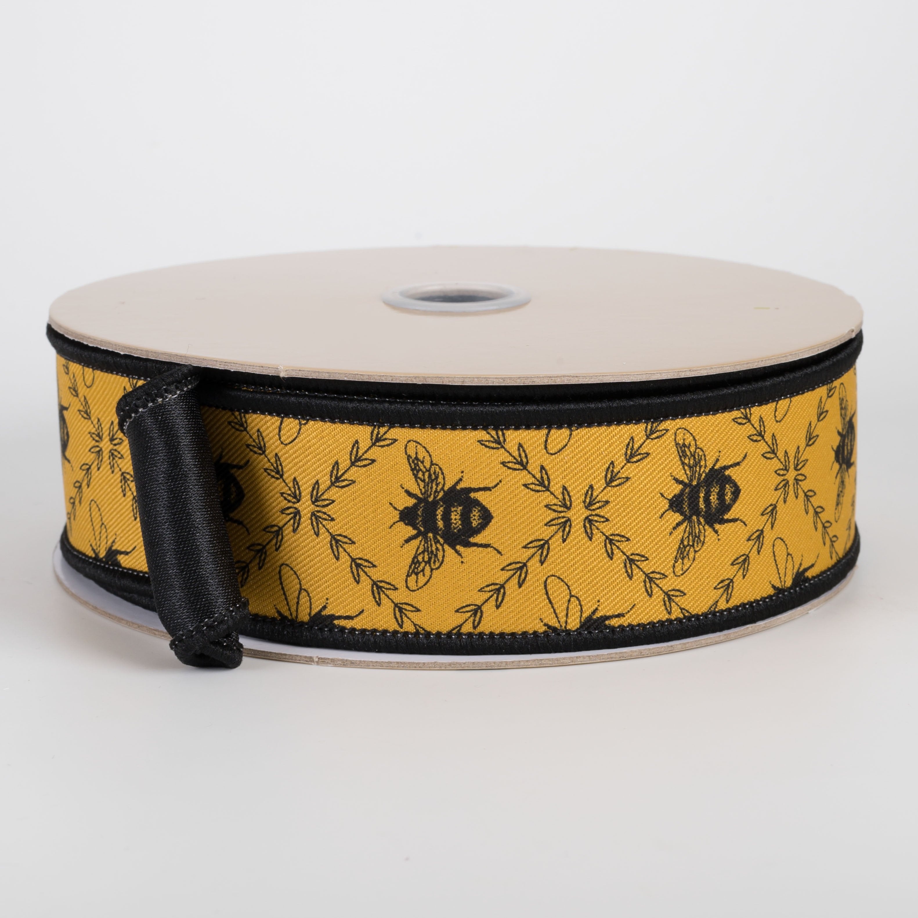1.5" Double Sided Fused Honey Bee Trellis Ribbon (10 Yards) Item Number: LX3307NC