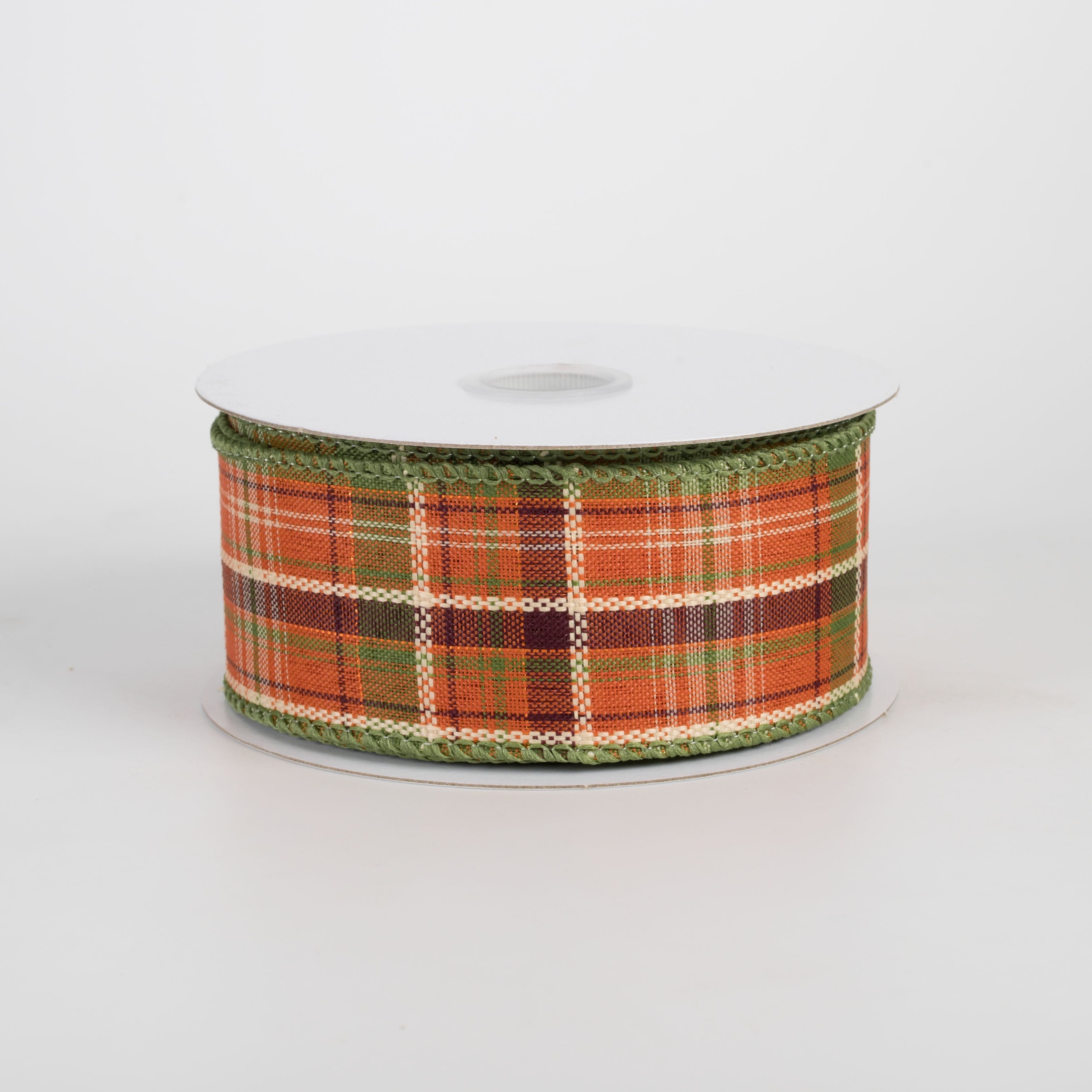 1.5" Homespun Laurel Plaid Ribbon: Fall (10 Yards) Item Number: 61620-09-08