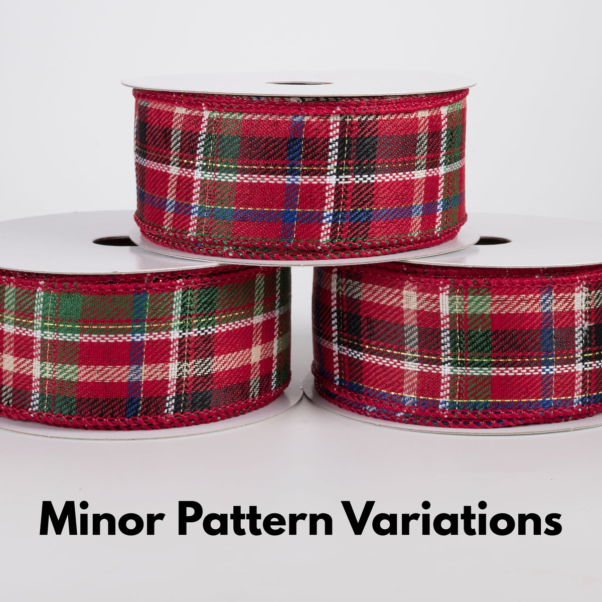 1.5" Homespun Laurel Plaid Ribbon: Red, Green & Blue (10 Yards) Lifestyle Photo