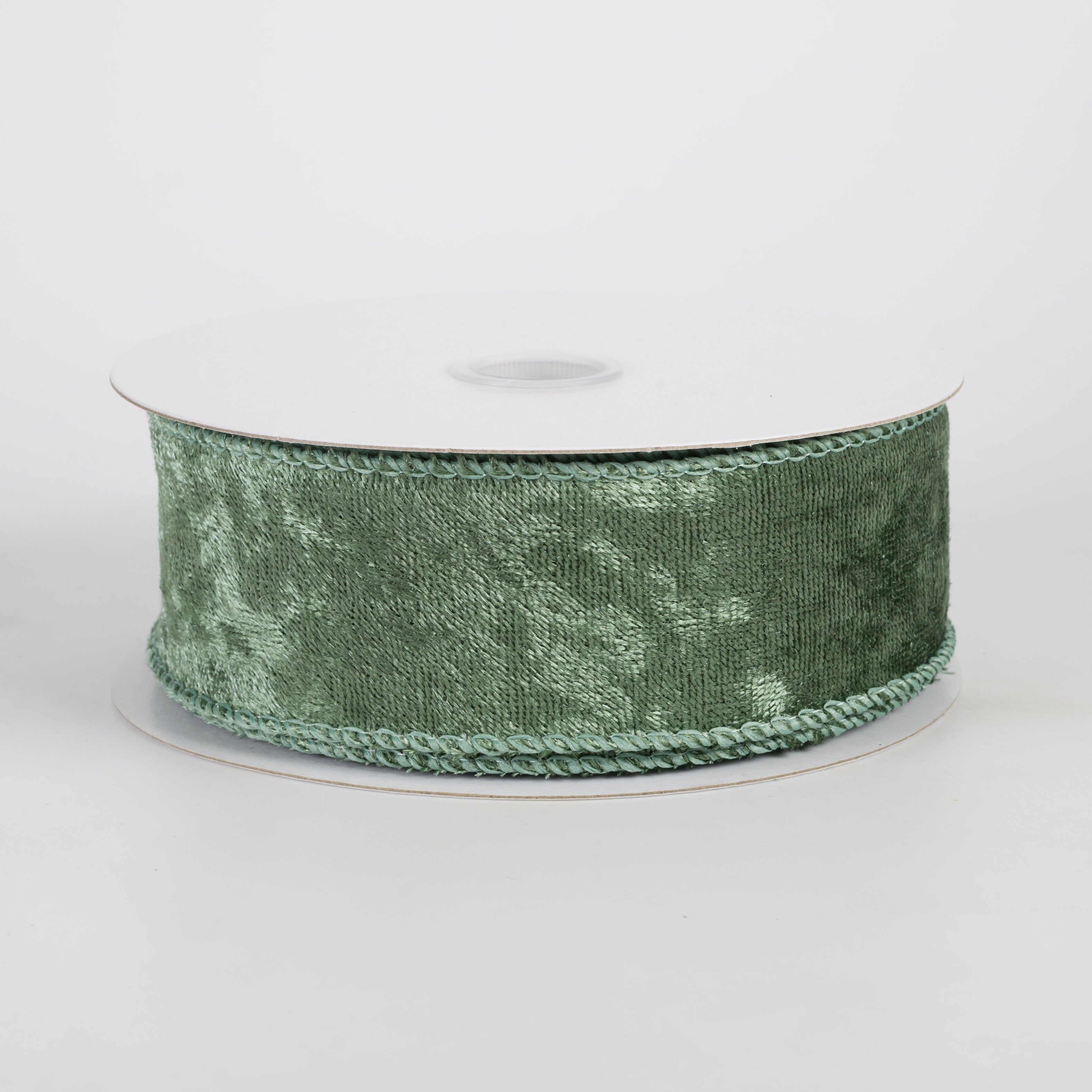 1.5" Lush Velvet Ribbon: Sage Green (10 Yards) Item Number: 72430-09-06