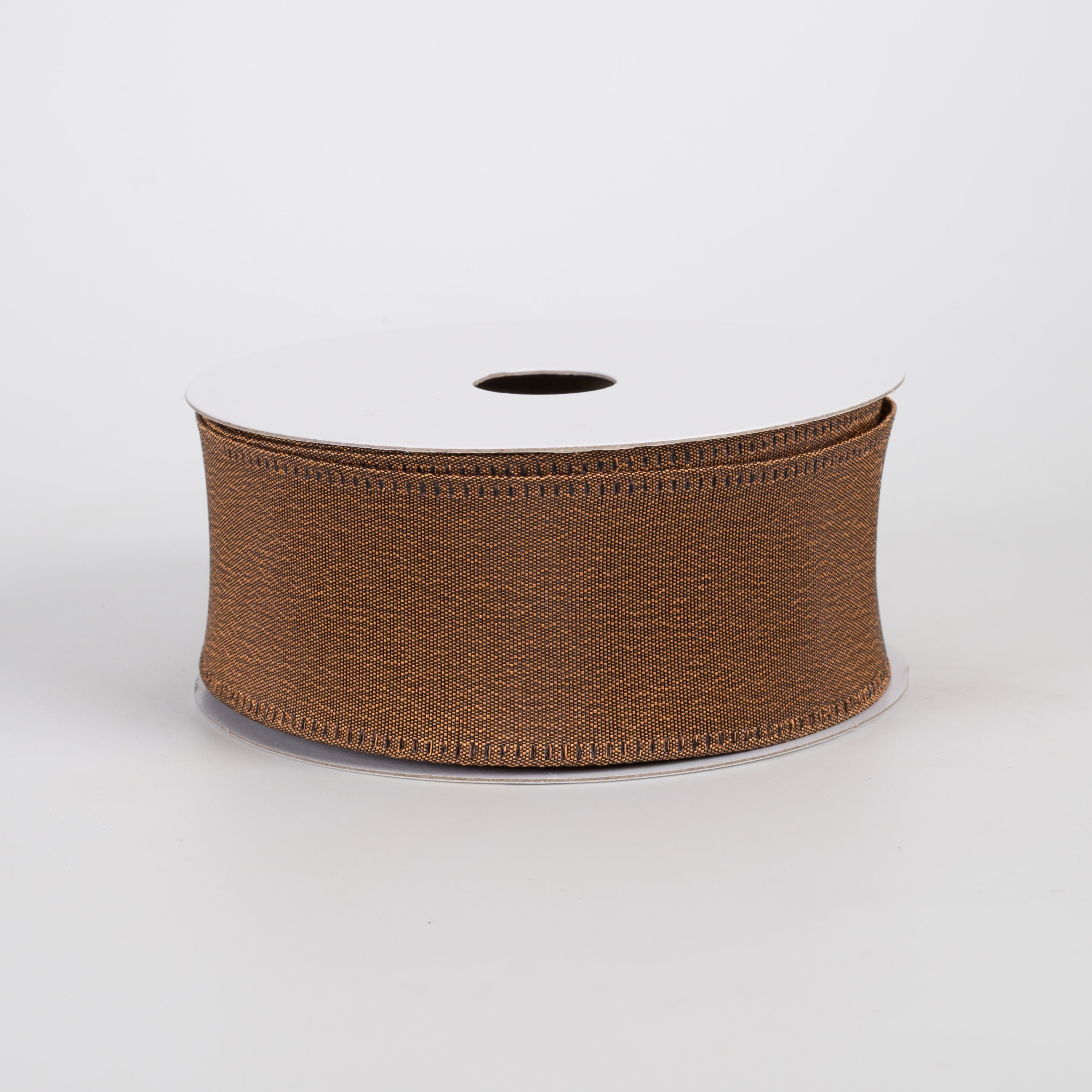 1.5" Metallic Satin Ribbon: Brown (10 Yards) Item Number: 65626-09-38