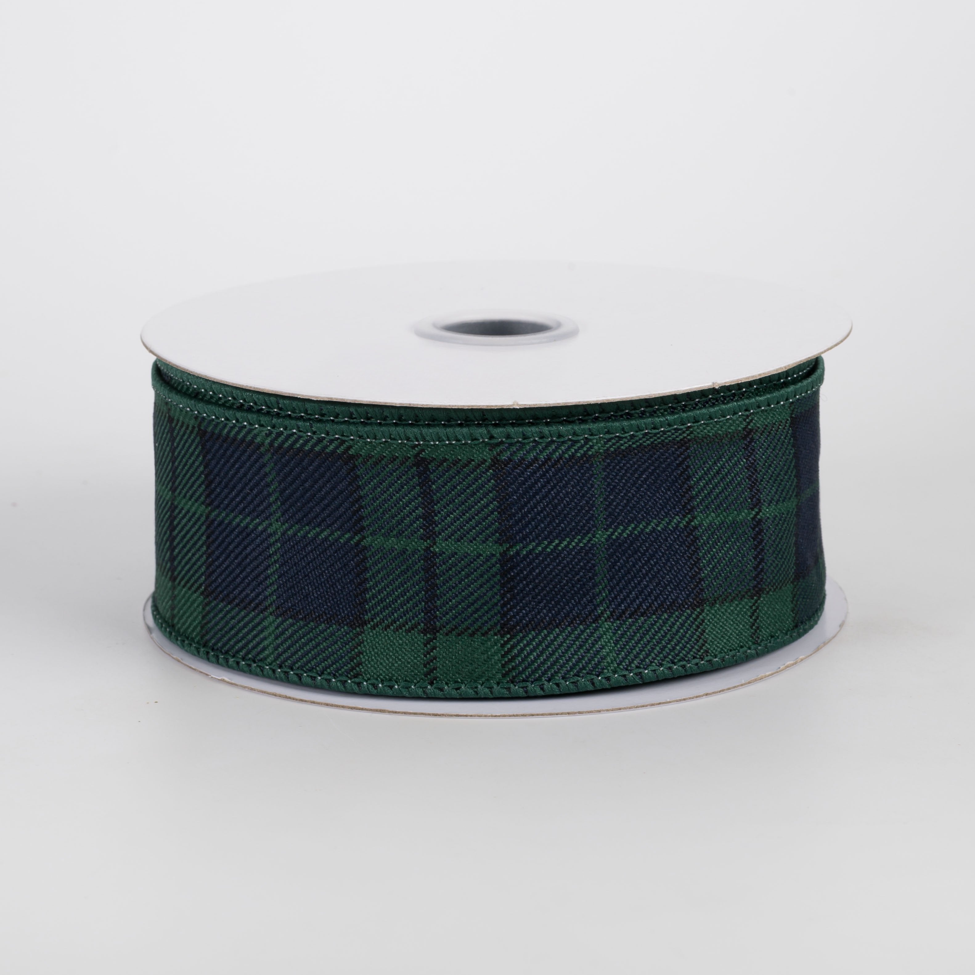 1.5" Woven Tartan Ribbon: Preppy Black Watch Plaid (10 Yards) Item Number: RGH155873