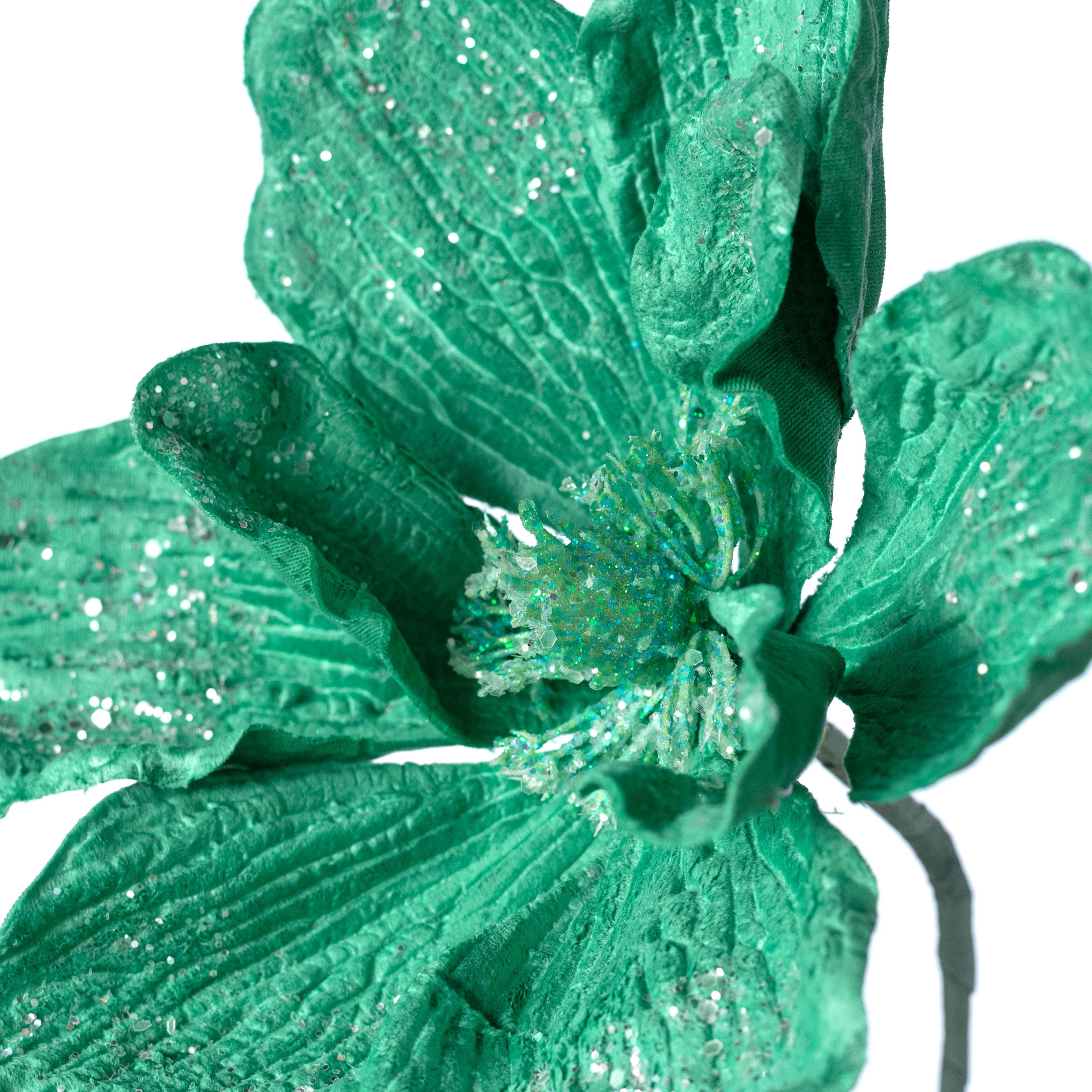 10" x 24" Velvet Magnolia Stem: Mint Green detail photo 4