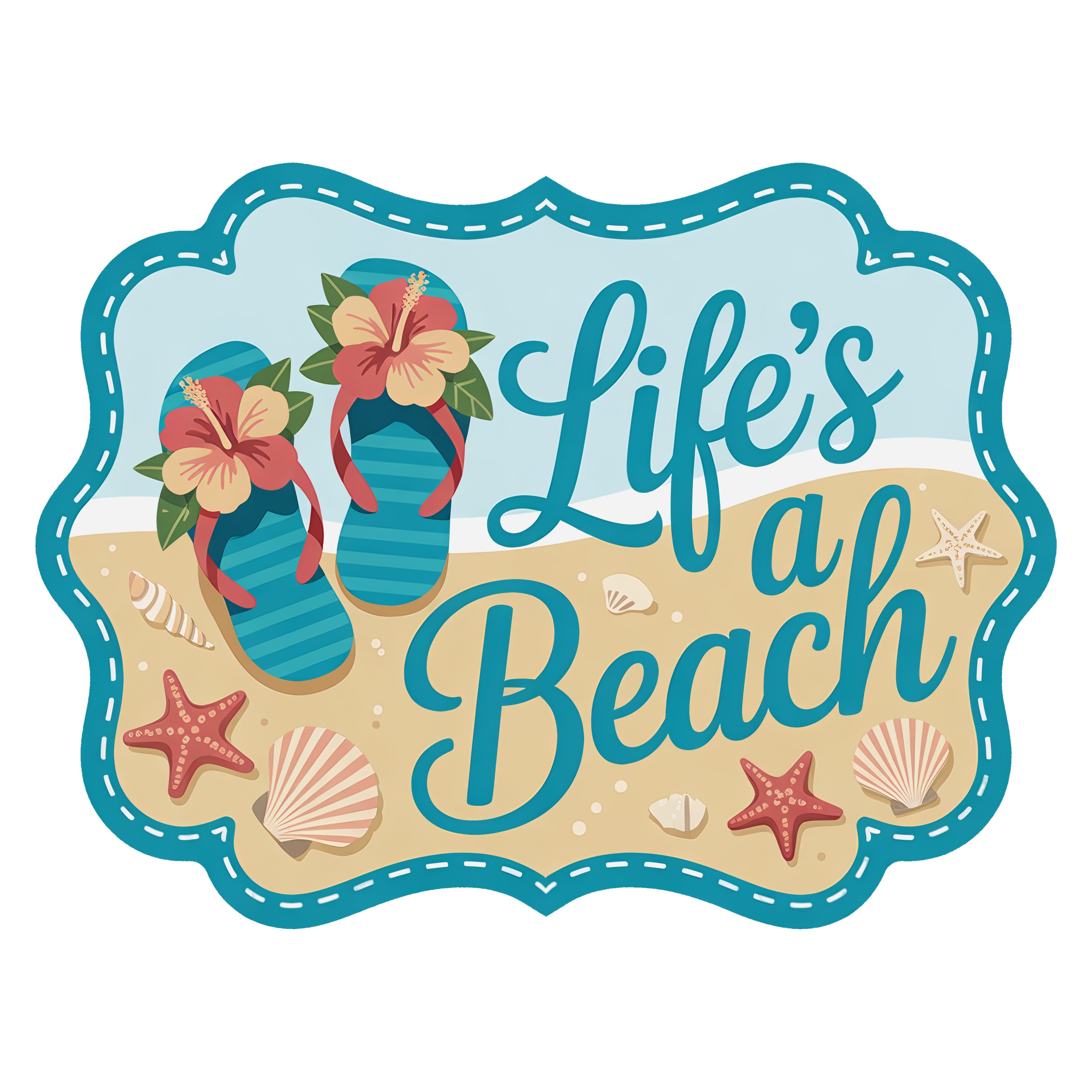10.5" Bracket Waterproof Sign: Life's A Beach Item Number: CD1188NH
