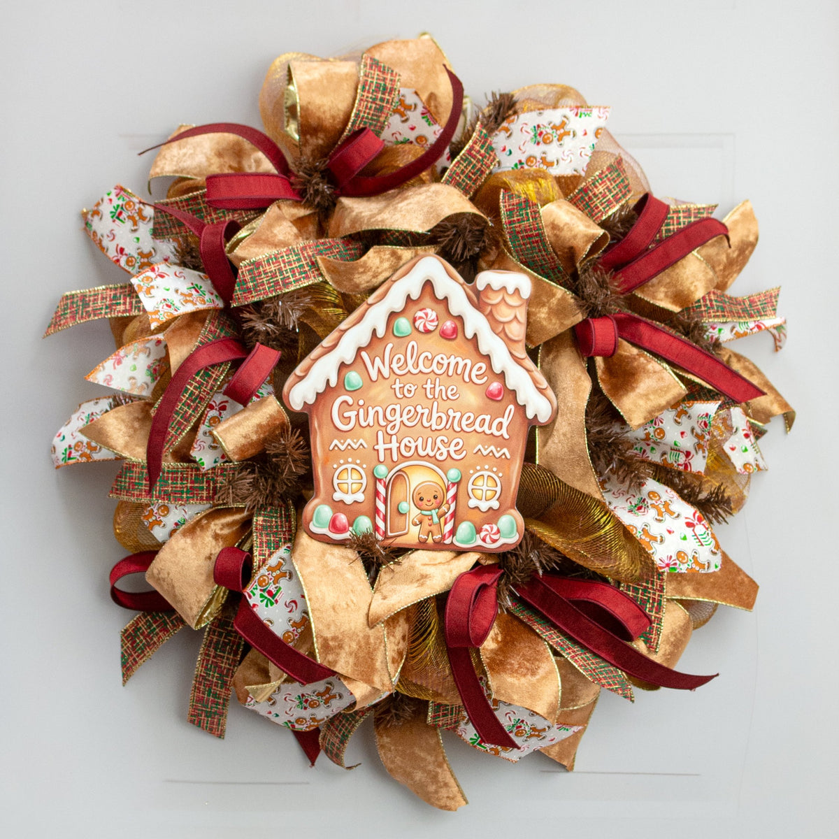 10.5" Waterproof Sign: Gingerbread House Welcome detail photo 3
