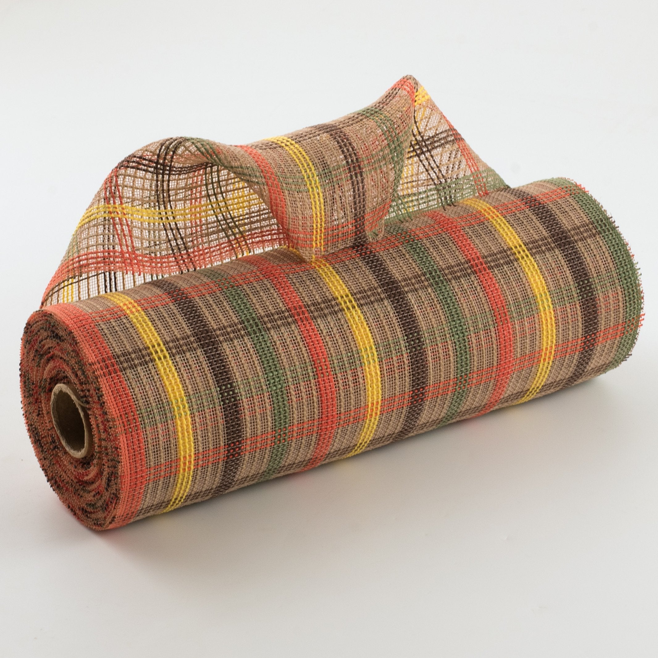 10" Fine Weave Faux Jute Check Mesh: Fall Item Number: RY5025CE