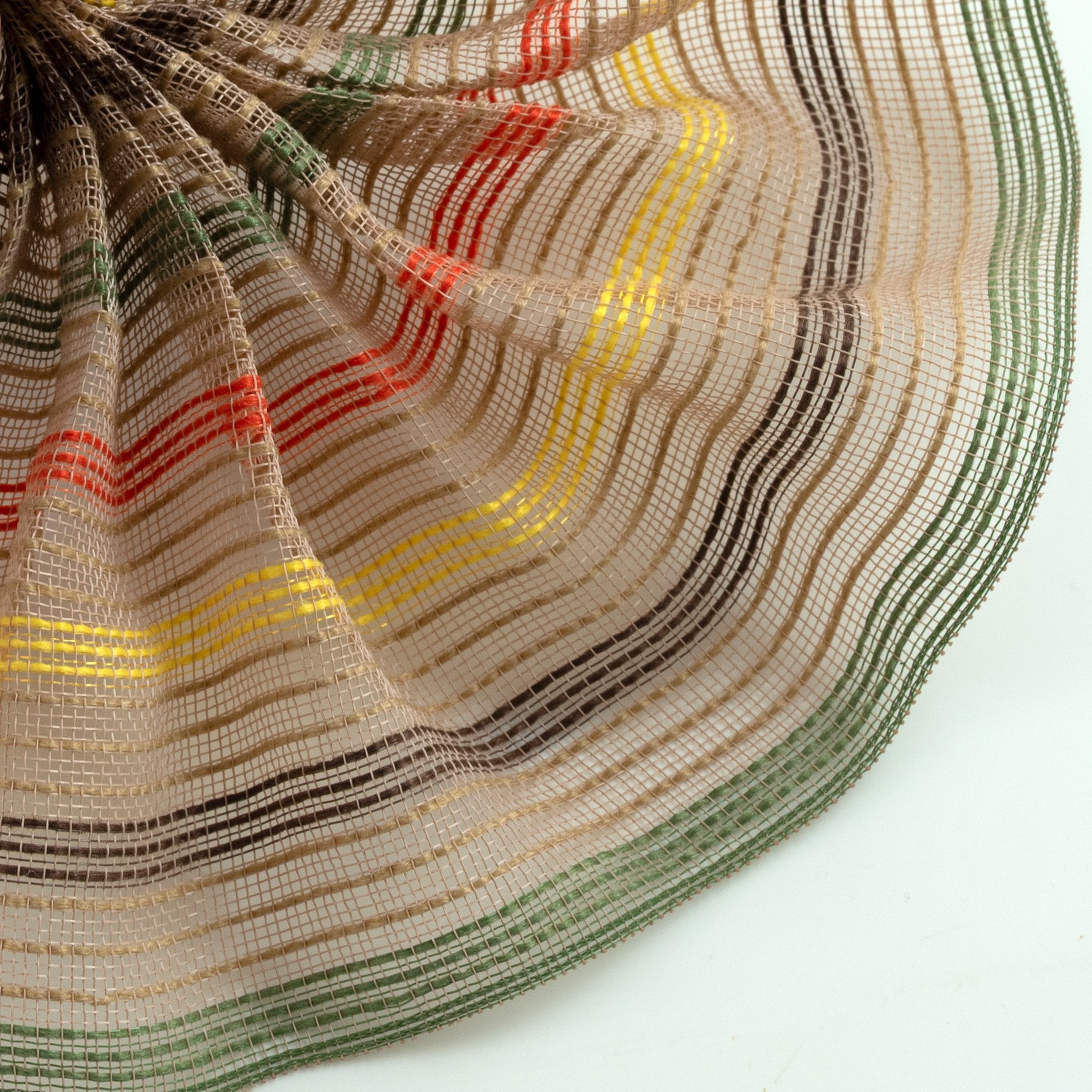 10" Fine Weave Faux Jute Stripe Mesh: Fall Lifestyle Photo