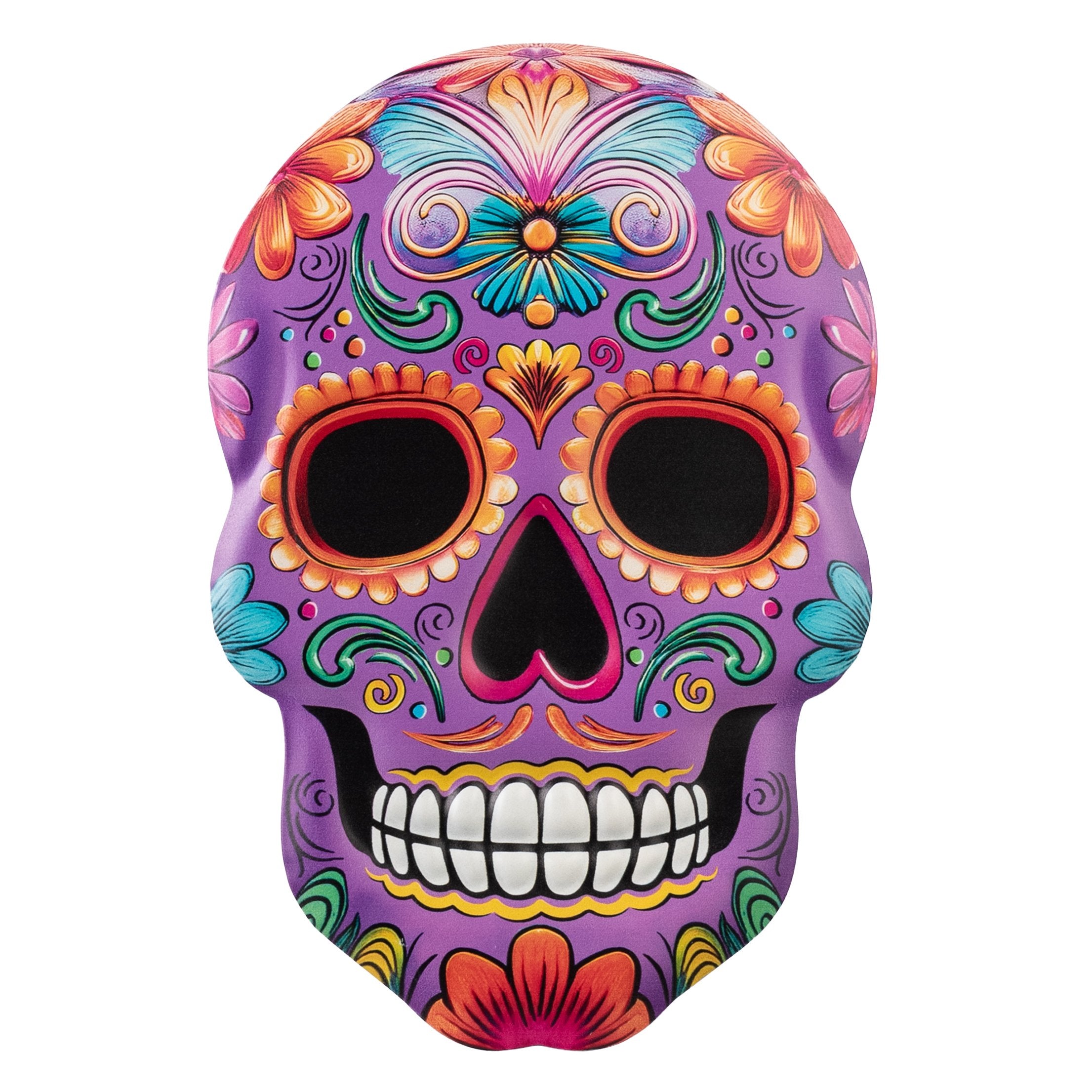 10" Metal Embossed Hanger: Sugar Skull Item Number: MD1902