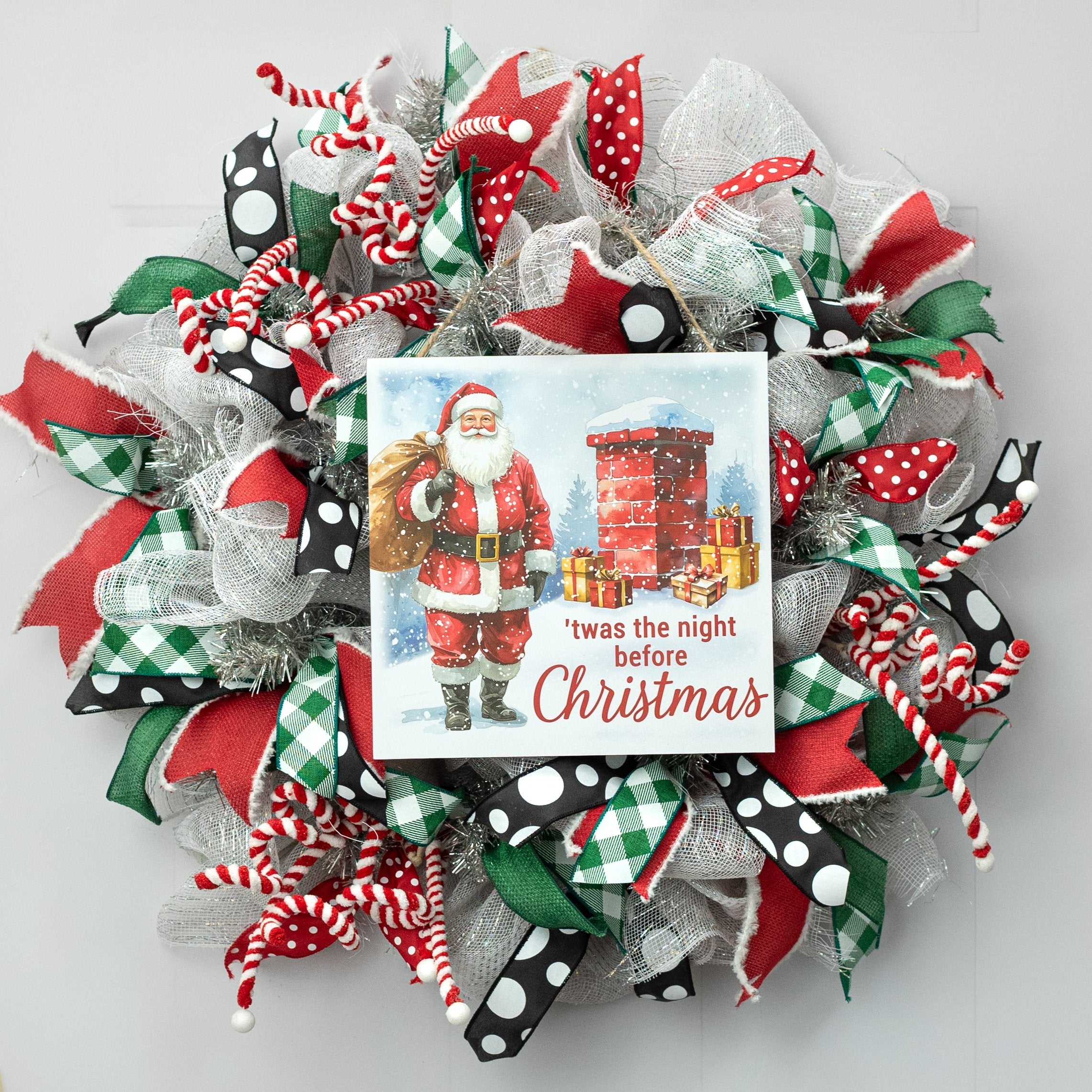 10" Square Wooden Sign: The Night Before Christmas Lifestyle Photo