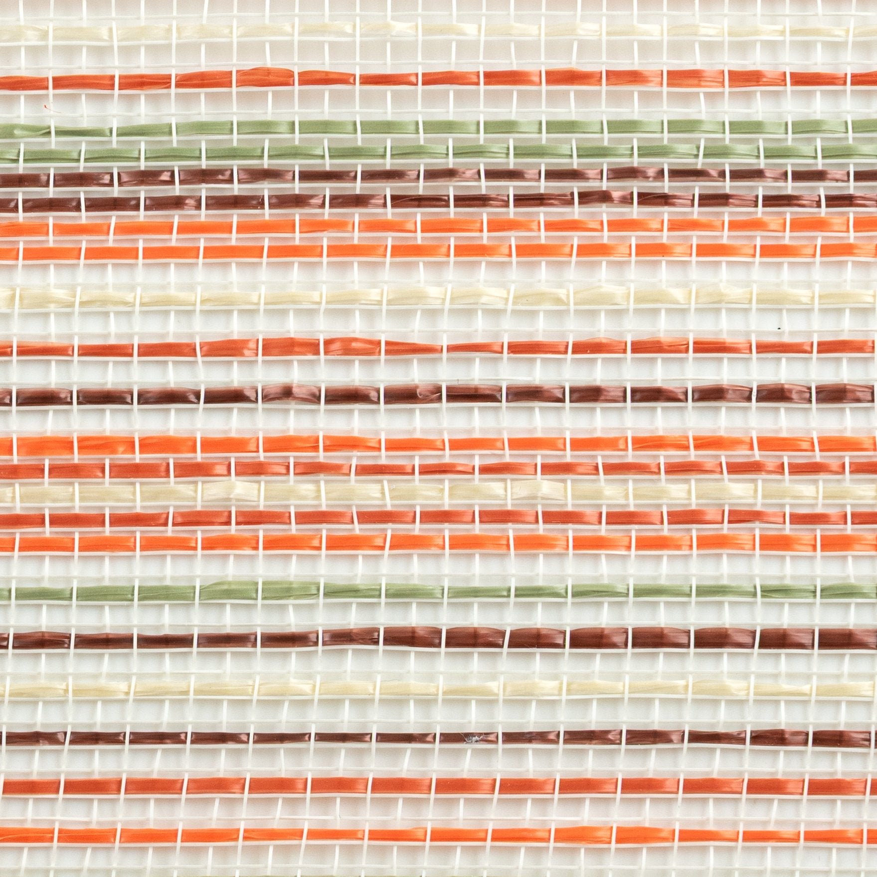 10" Vertical Wide Strip Striation Mesh: Autumn Spice detail photo 3