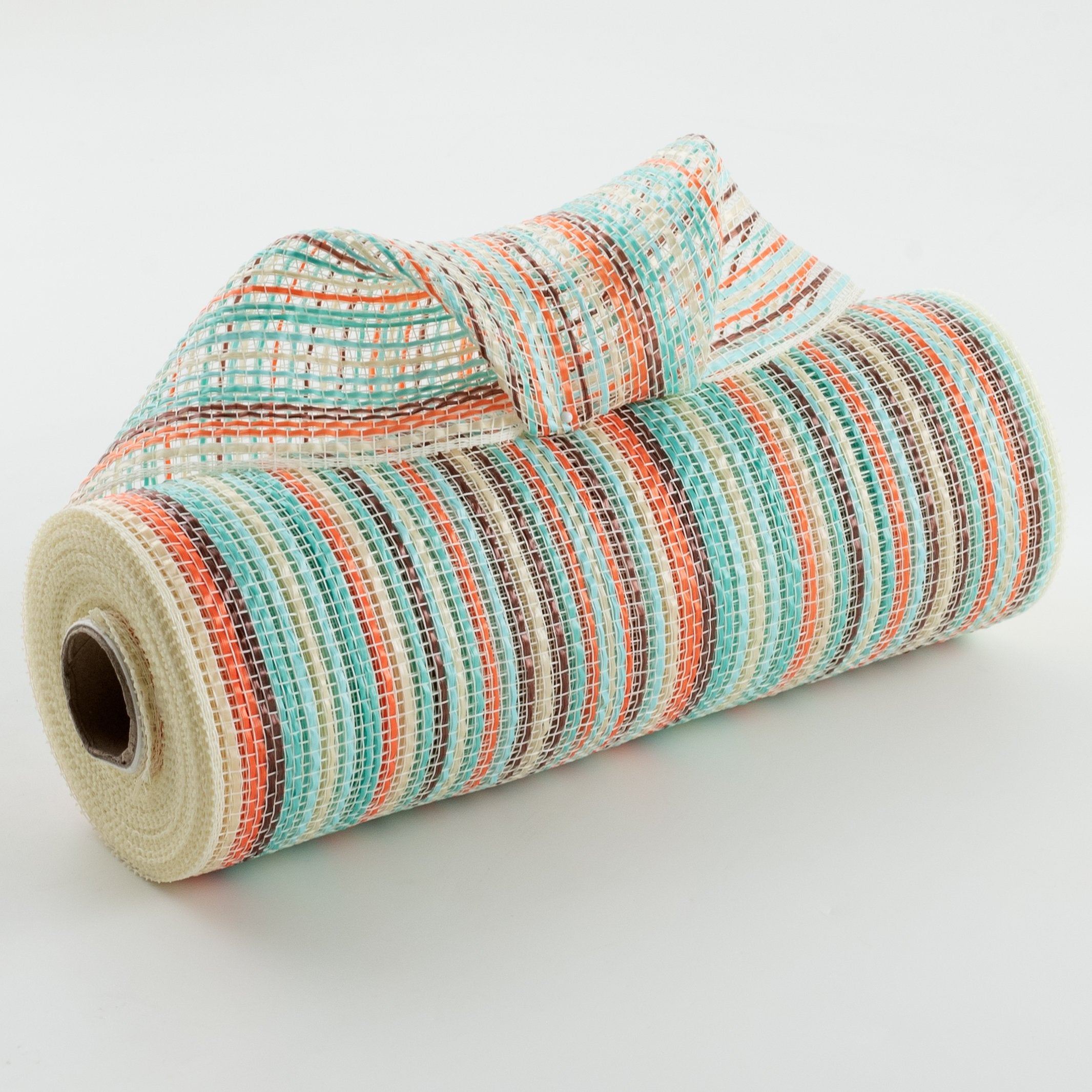 10" Vertical Wide Strip Striation Mesh: Coastal Autumn Item Number: RE1369YF
