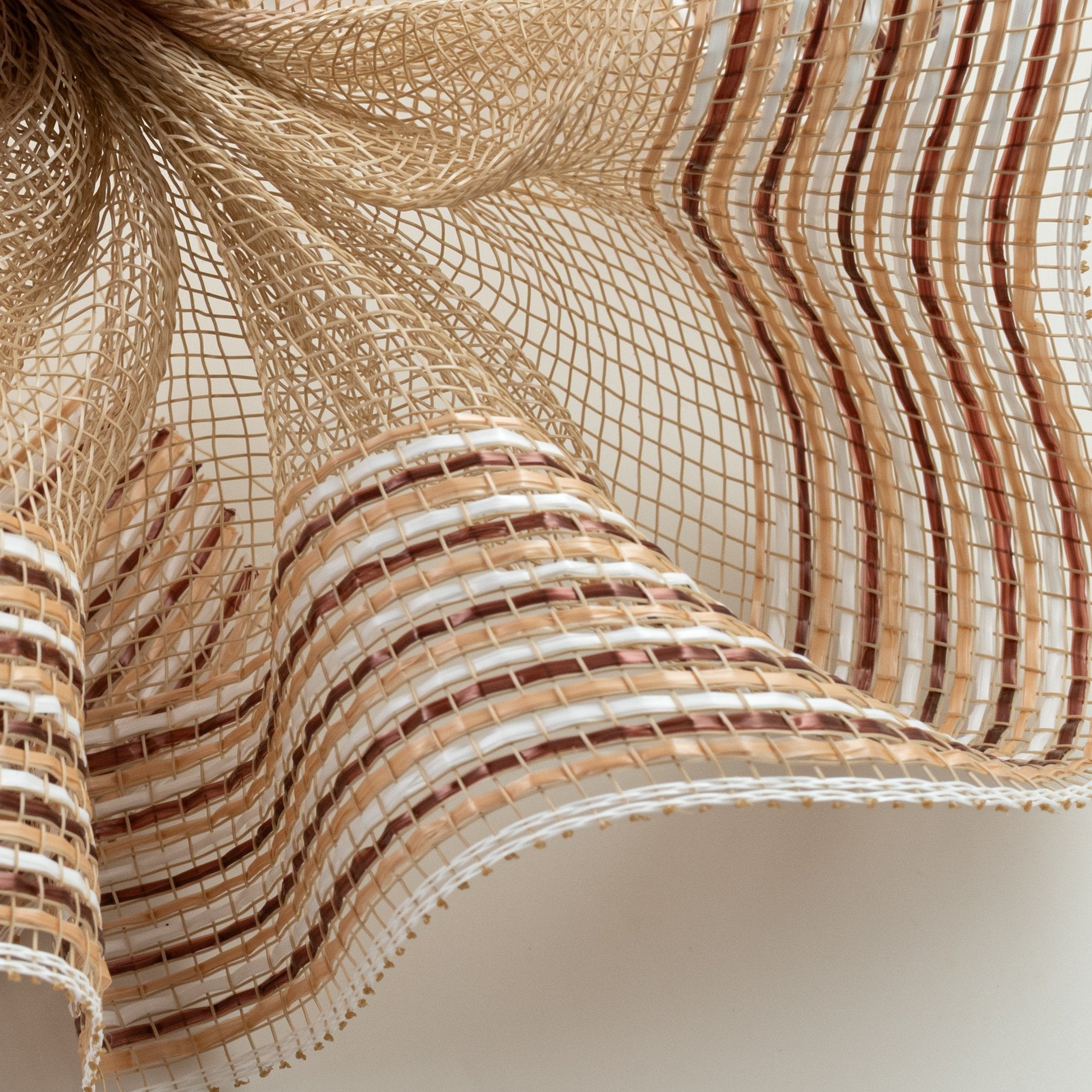 10" Wide Strip Border Stripe Mesh: Gingerbread Lifestyle Photo