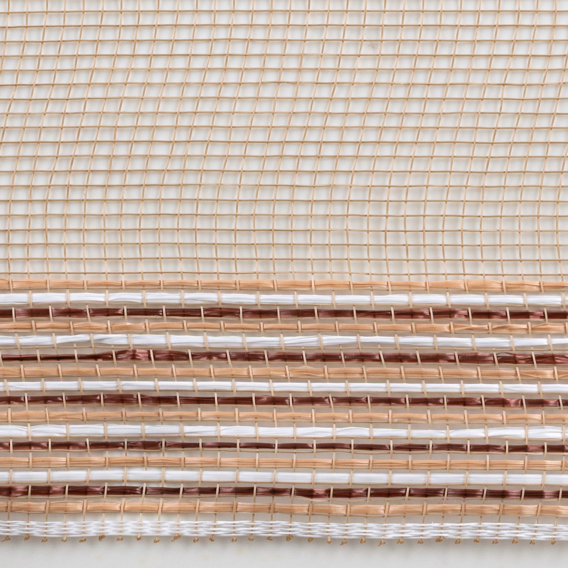 10" Wide Strip Border Stripe Mesh: Gingerbread detail photo 3