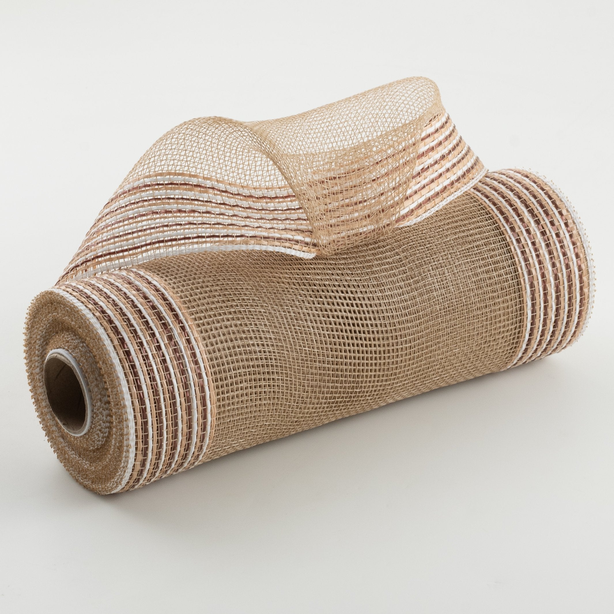 10" Wide Strip Border Stripe Mesh: Gingerbread Item Number: RE85063F