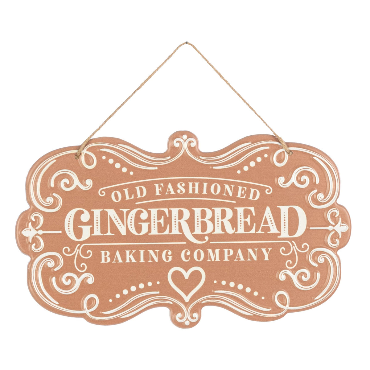 11.5" Metal Embossed Hanger: Gingerbread Baking Item Number: MD1789E3