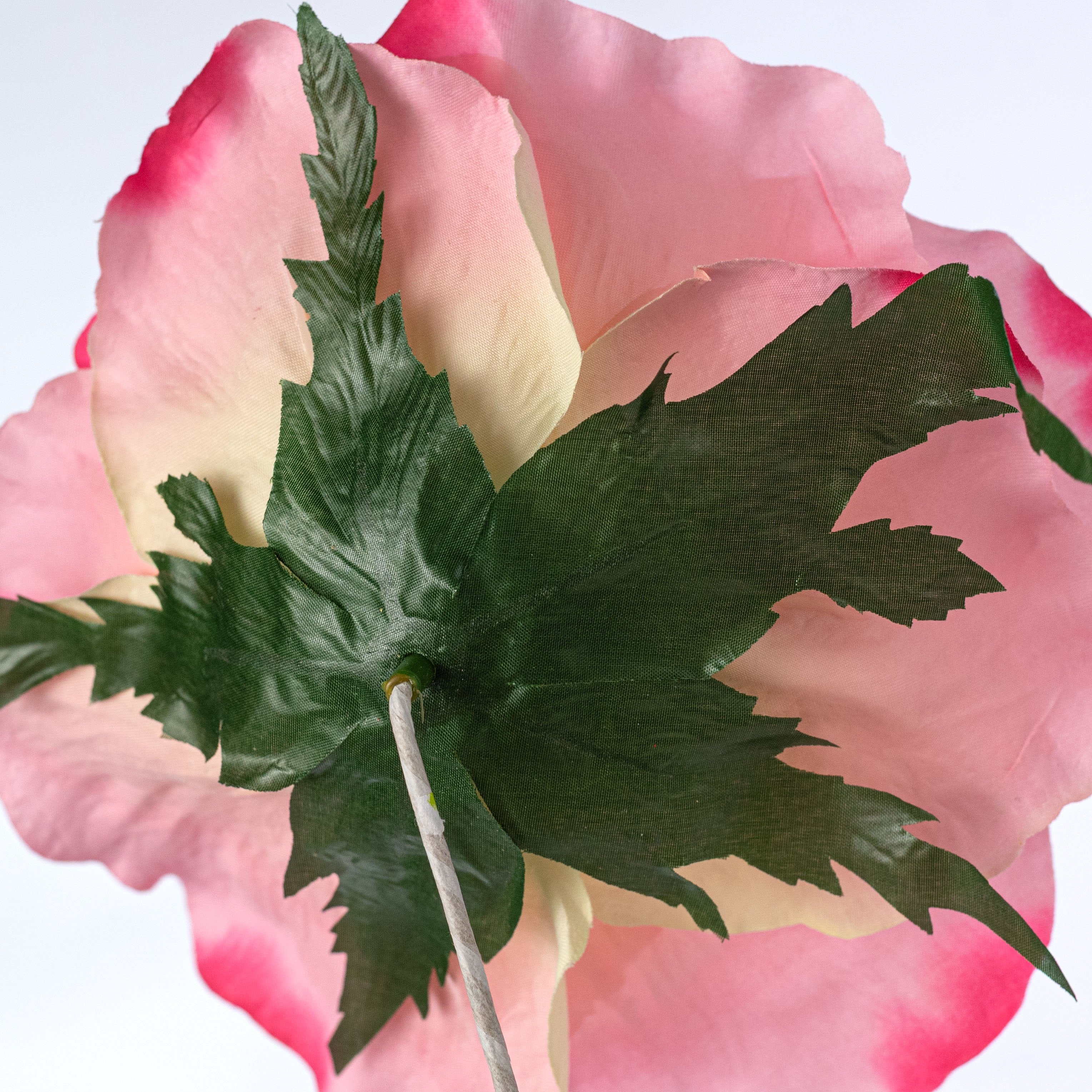 11" Oversized Rose Head: Pink detail photo 5