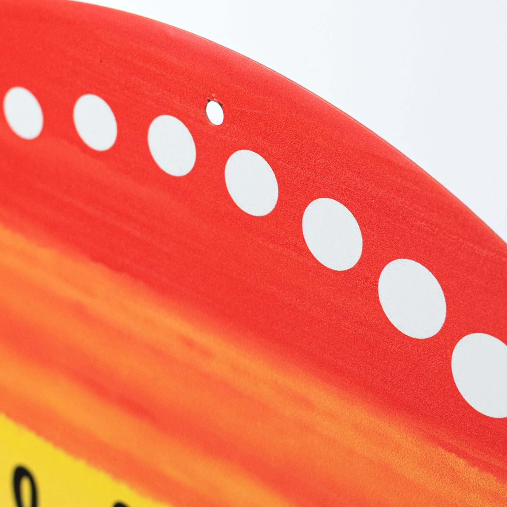 12" Round Metal Sign: Everyone Welcome Rainbow detail photo 3