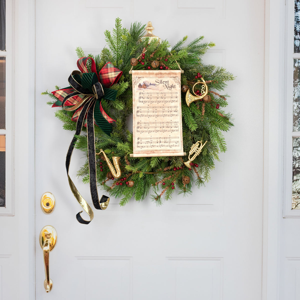 13" x 7" Music Sheet Banner: Silent Night detail photo 4