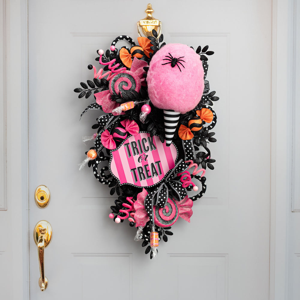7" x 14" Cotton Candy Ornament: Black & White detail photo 5