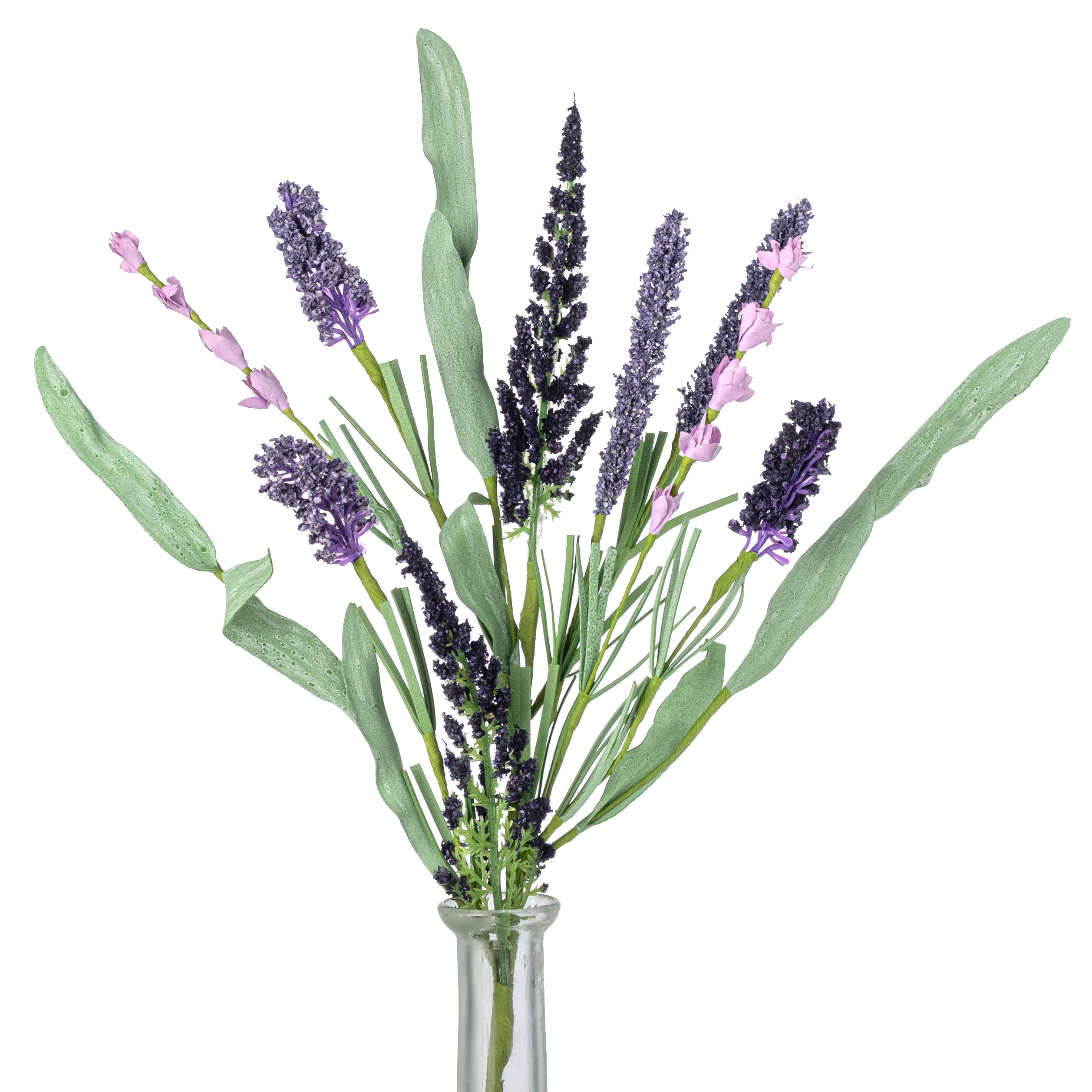 foam lavender plants 14" EVA Foam Leaves & Lavender Pick: Purple