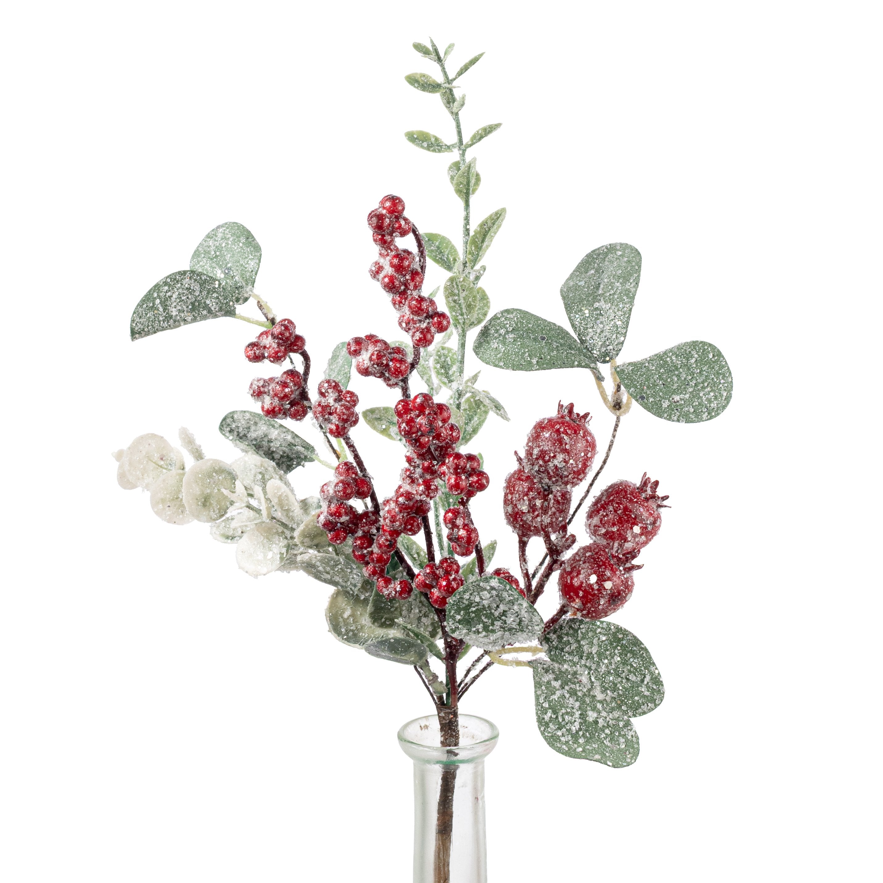 14" Iced Berries & Leaves Pick Item Number: 86819SP14