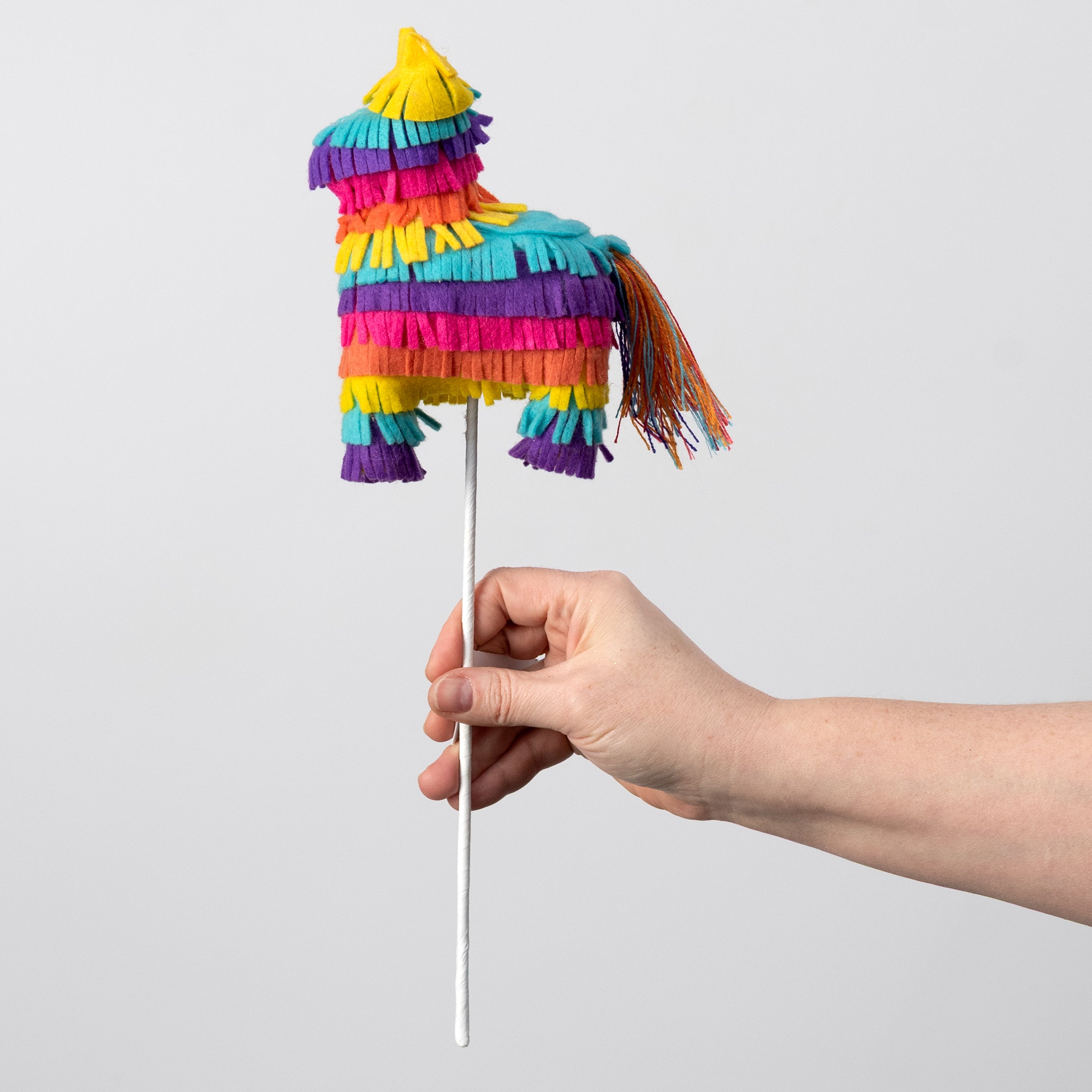 15" Felt Donkey Pinata Pick: Fiesta detail photo 3