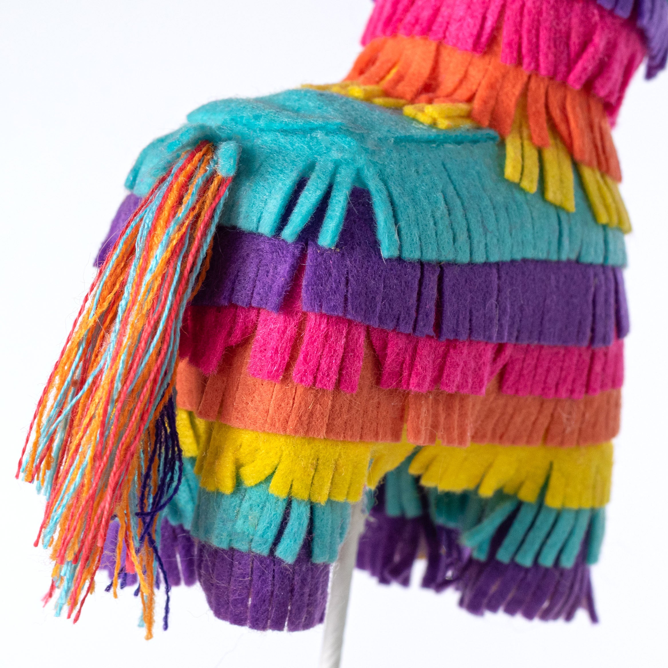 15" Felt Donkey Pinata Pick: Fiesta detail photo 4