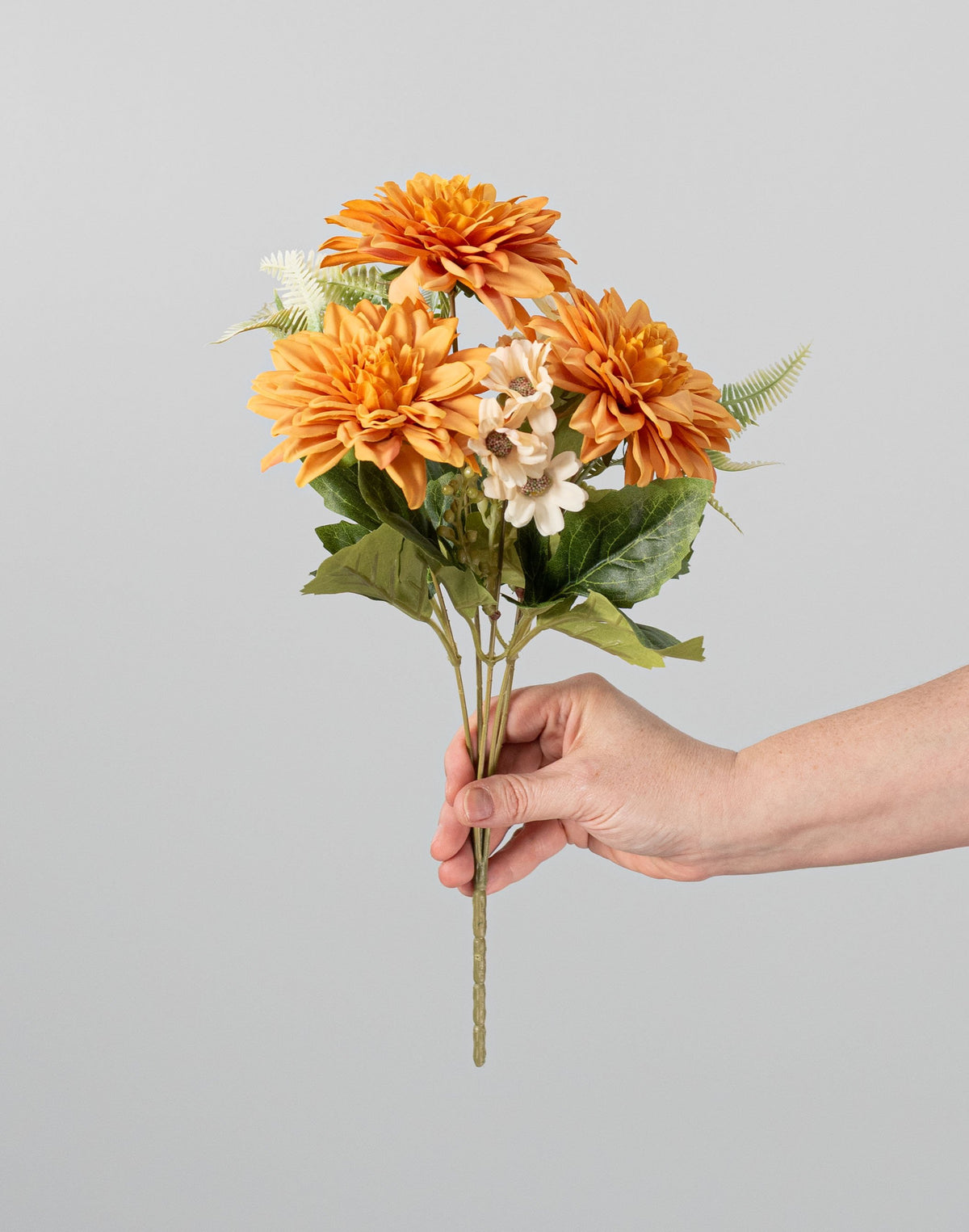 15" Mixed Dahlia Bush: Golden Yellow (5 Stem) detail photo 3