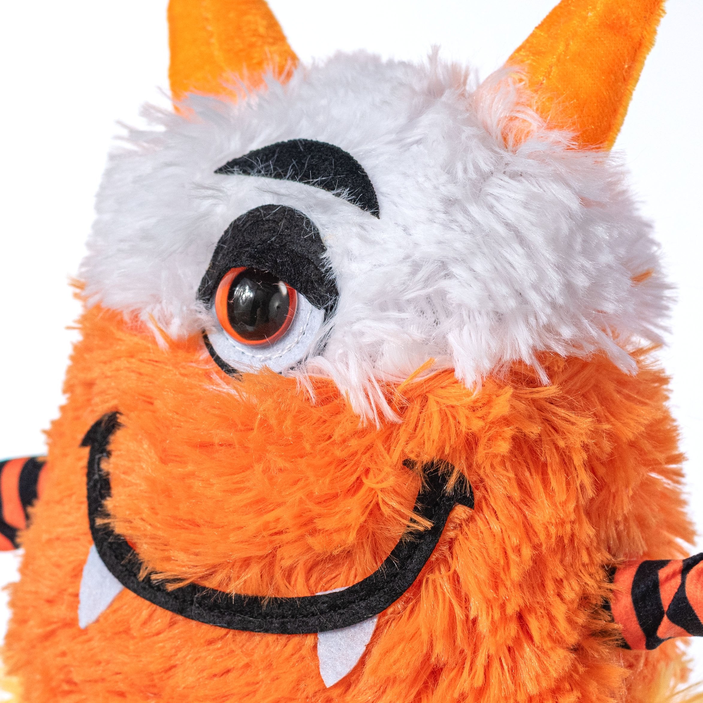 15" Plush Candy Corn Halloween Monster Wreath Decor detail photo 3
