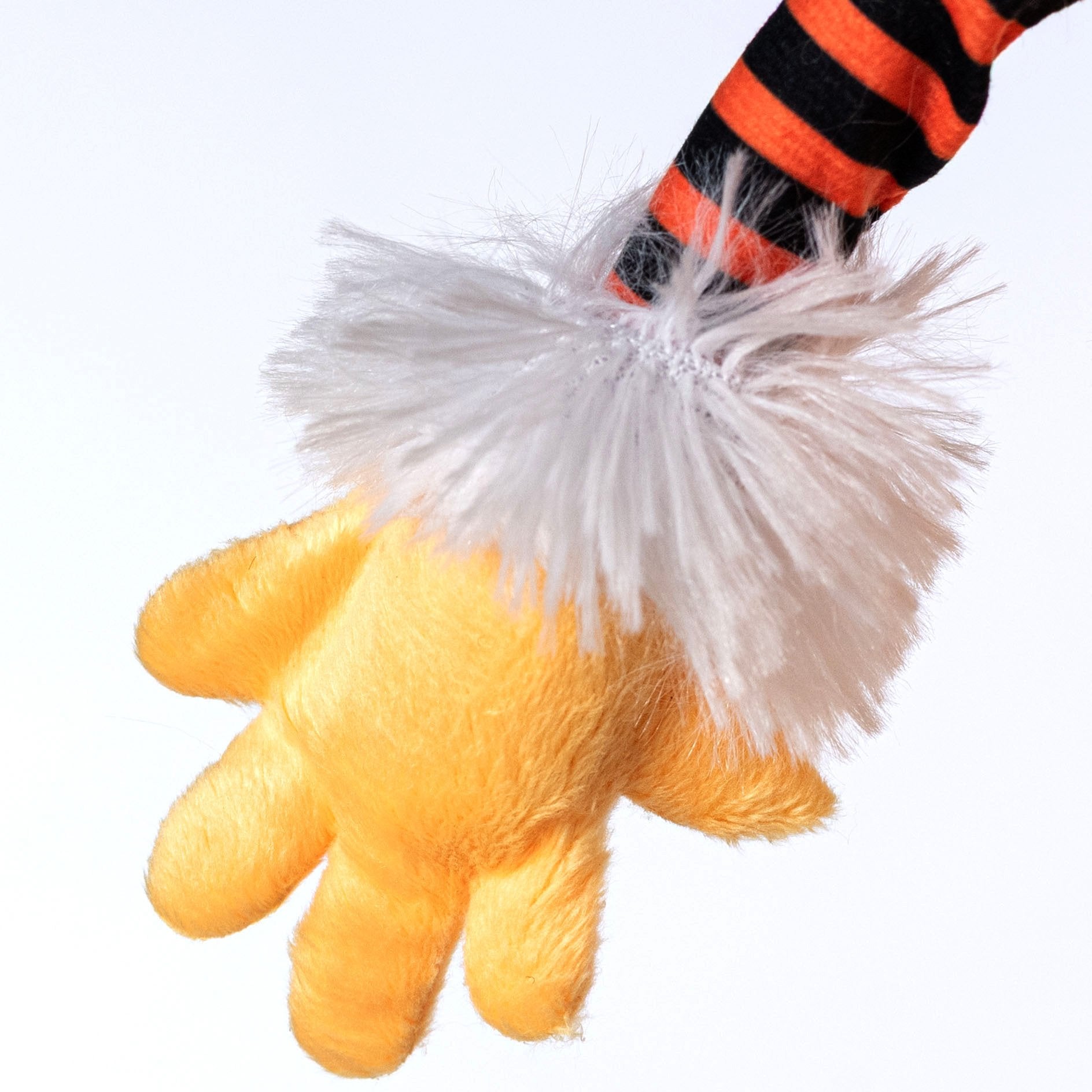 15" Plush Candy Corn Halloween Monster Wreath Decor detail photo 6