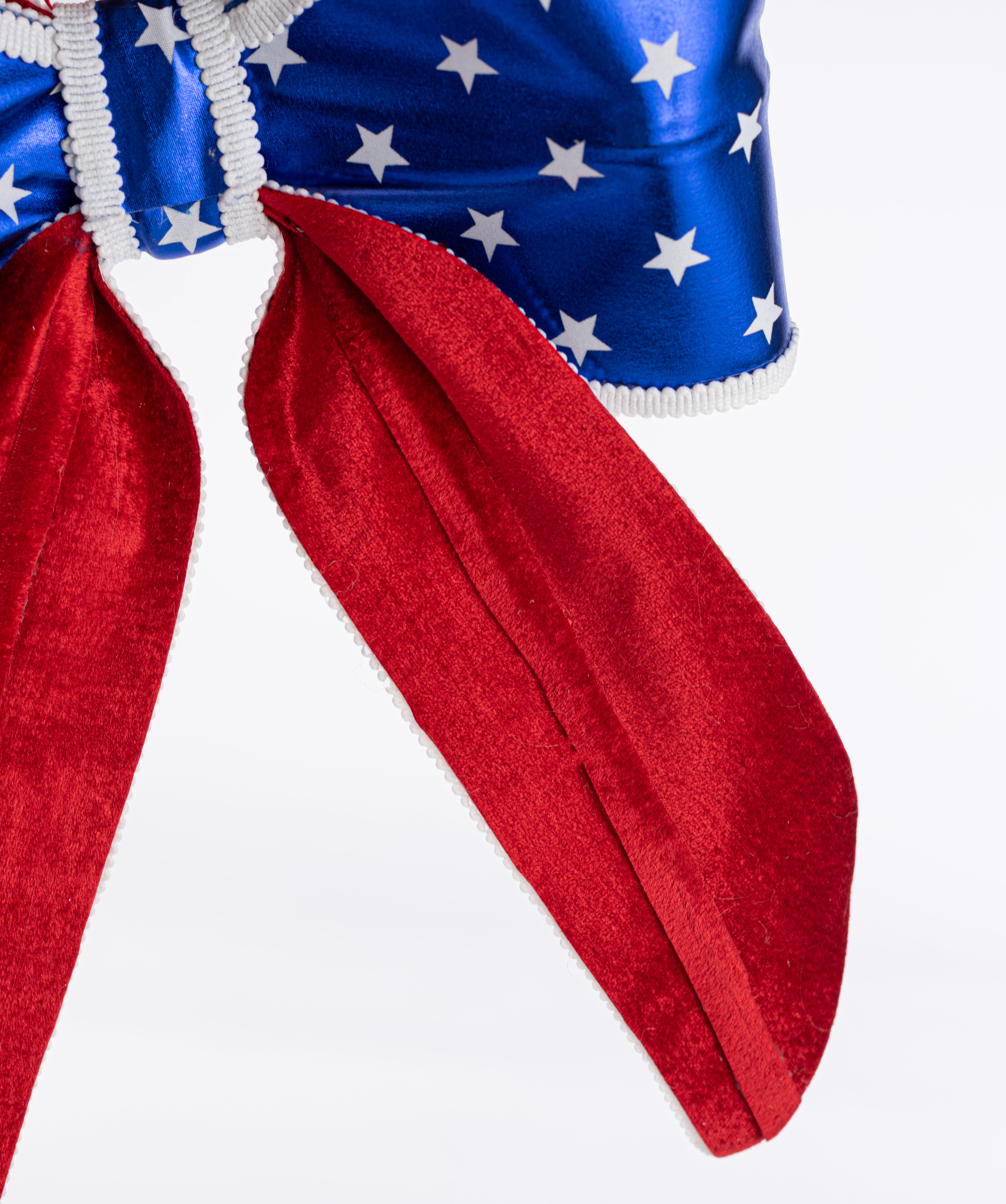 15" Sequin Stars & Stripes Bow detail photo 6