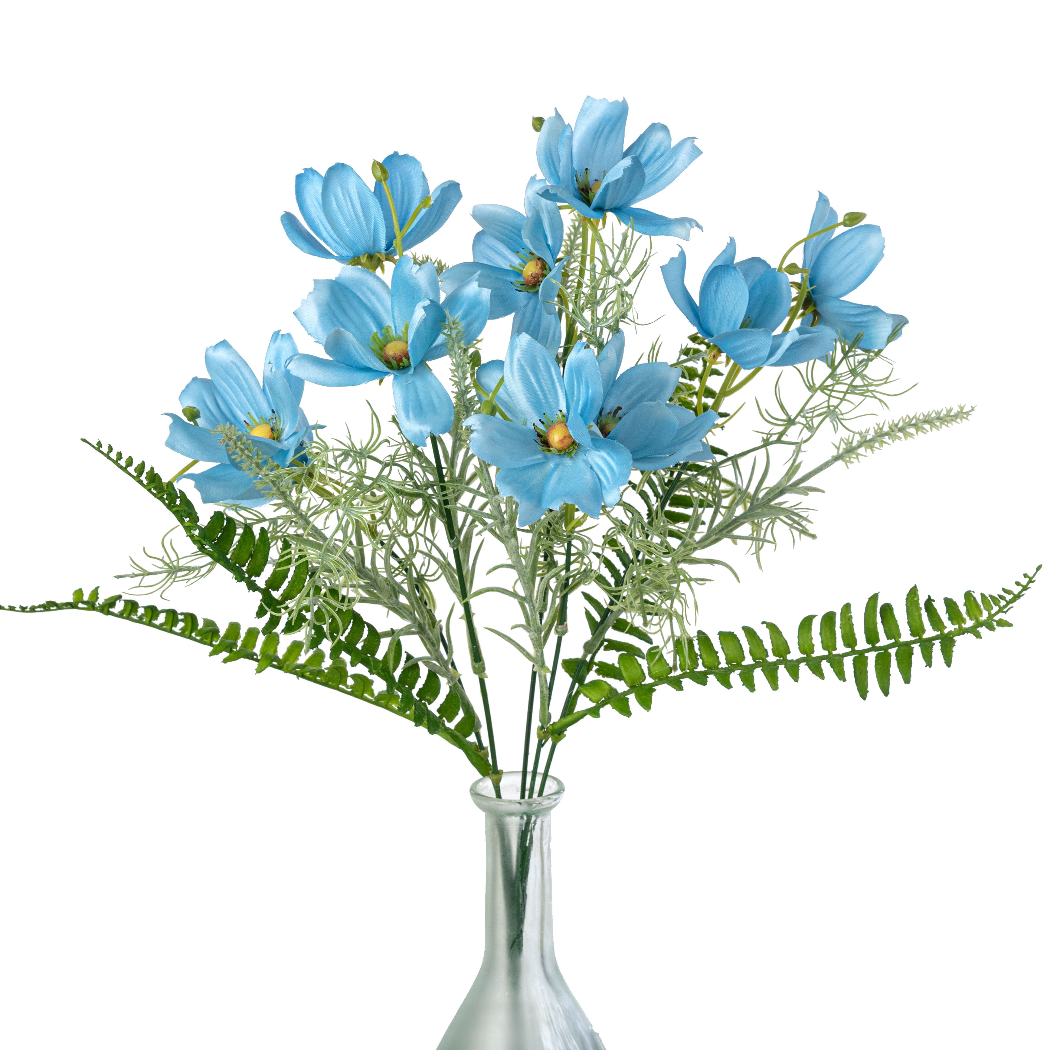16" Cosmos Bush: Blue (5 Stem) Item Number: 64033BL