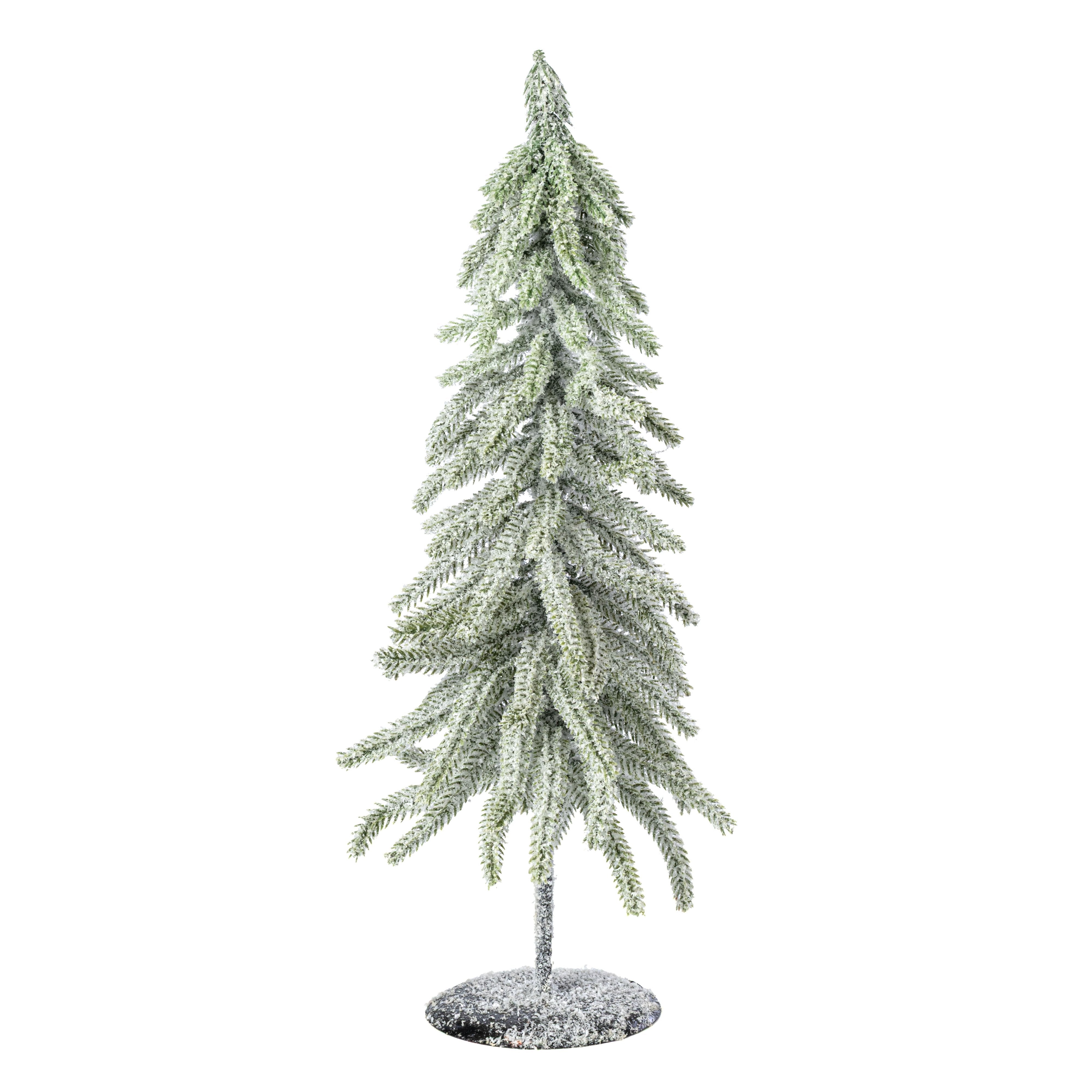 16" Flocked Snowy Christmas Tree Table Decor Item Number: 570831