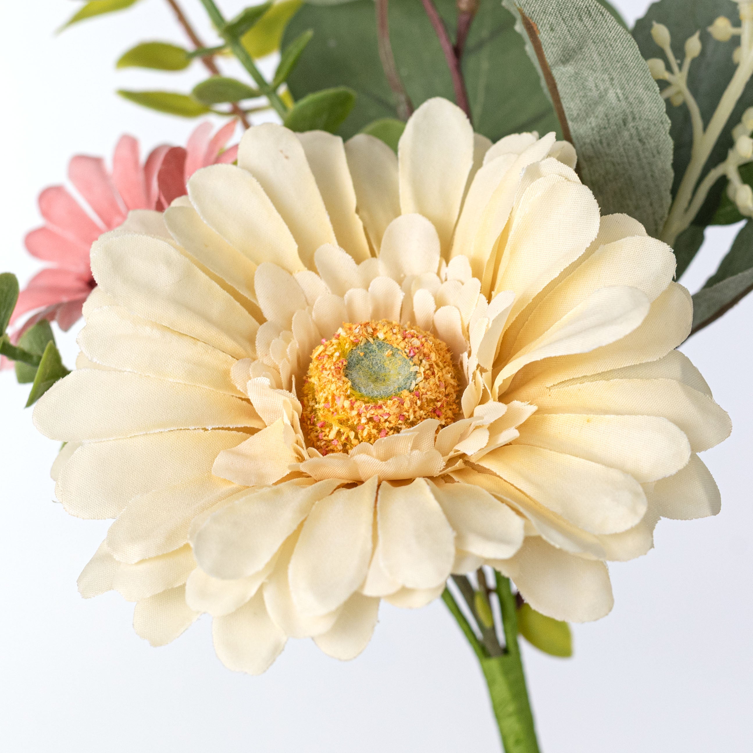 16" Gerber Daisy Mix Pick: Beige Lifestyle Photo