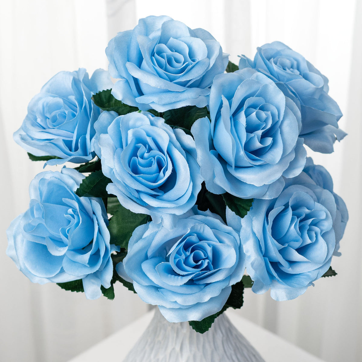 17" Colorfast Lillian Open Rose Bush: Serenity Blue Item Number: 30388SEREN