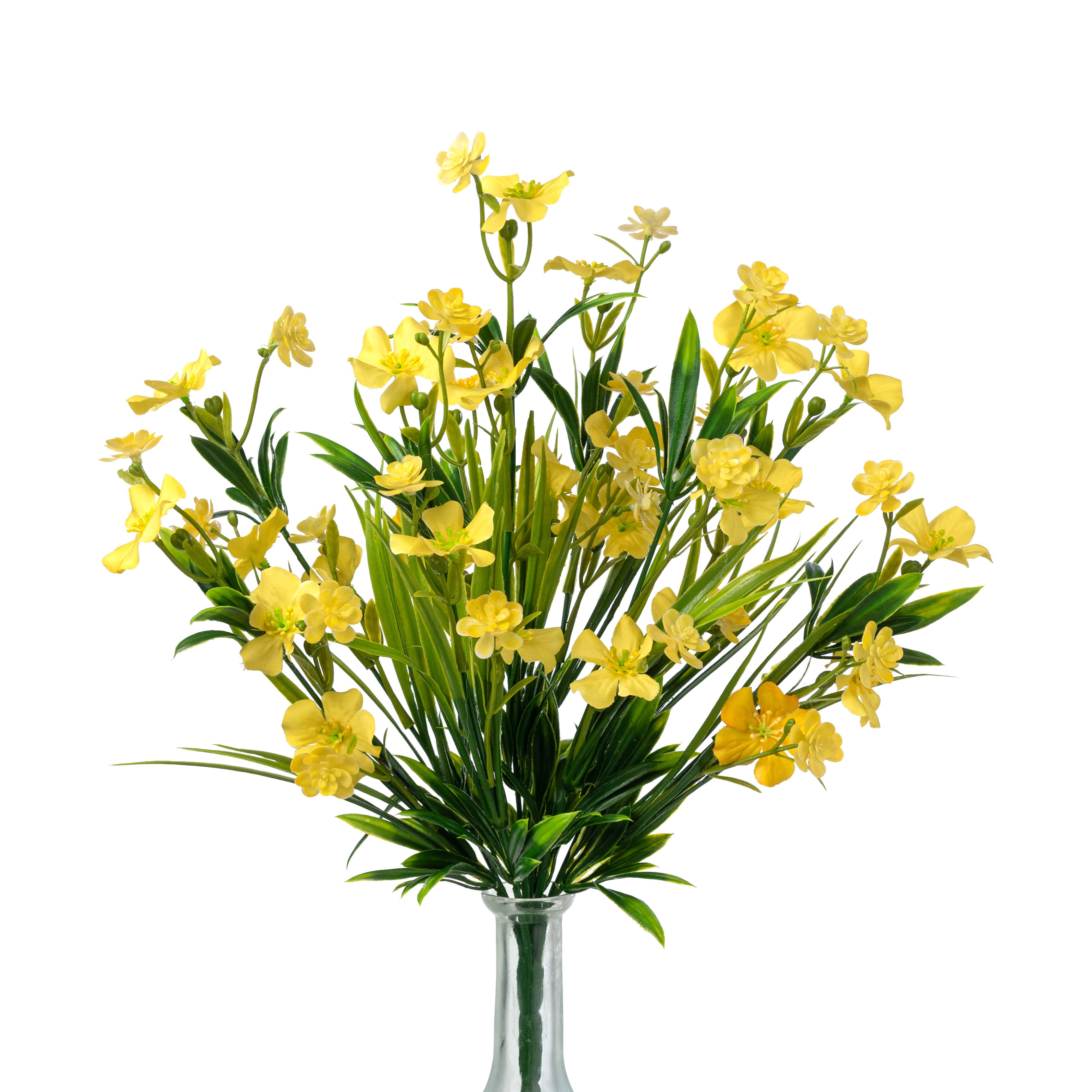 17â Wildflower Filler Bush: Yellow (9 Stem) Item Number: 85600-YEL