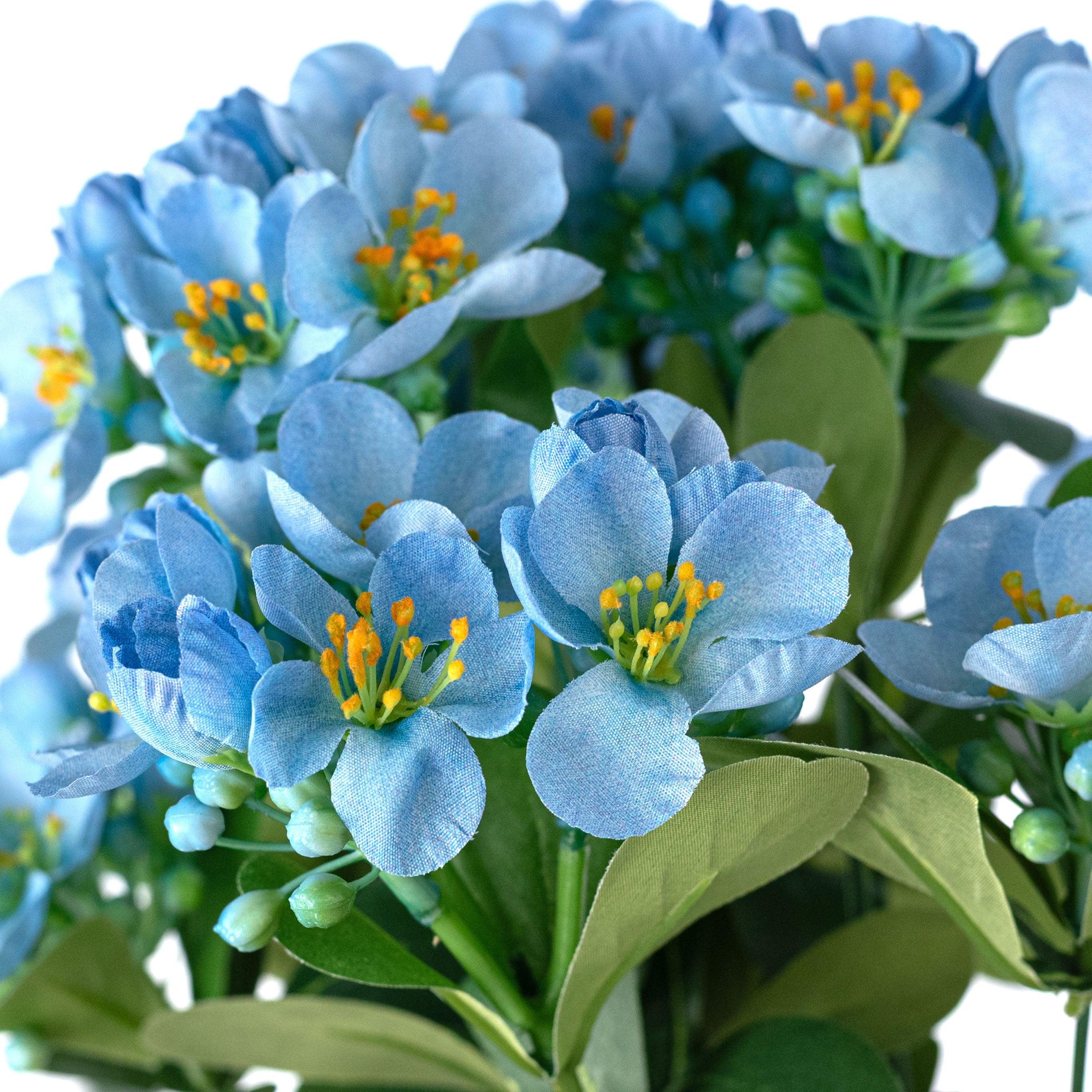 19" Jasmine Blossom Bush: Blue (12 Stem) Lifestyle Photo