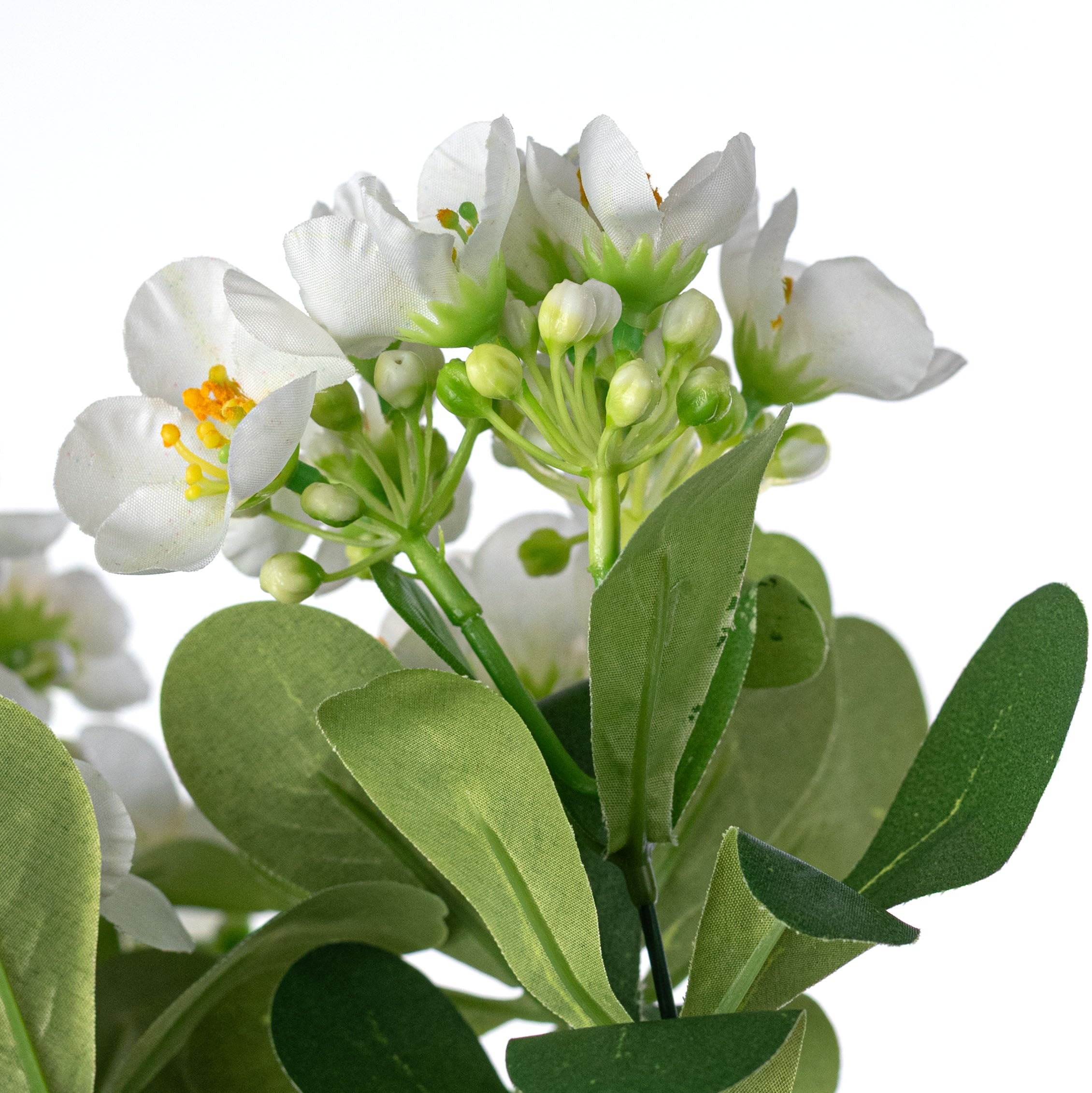 19" Jasmine Blossom Bush: Cream White (12 Stem) detail photo 4