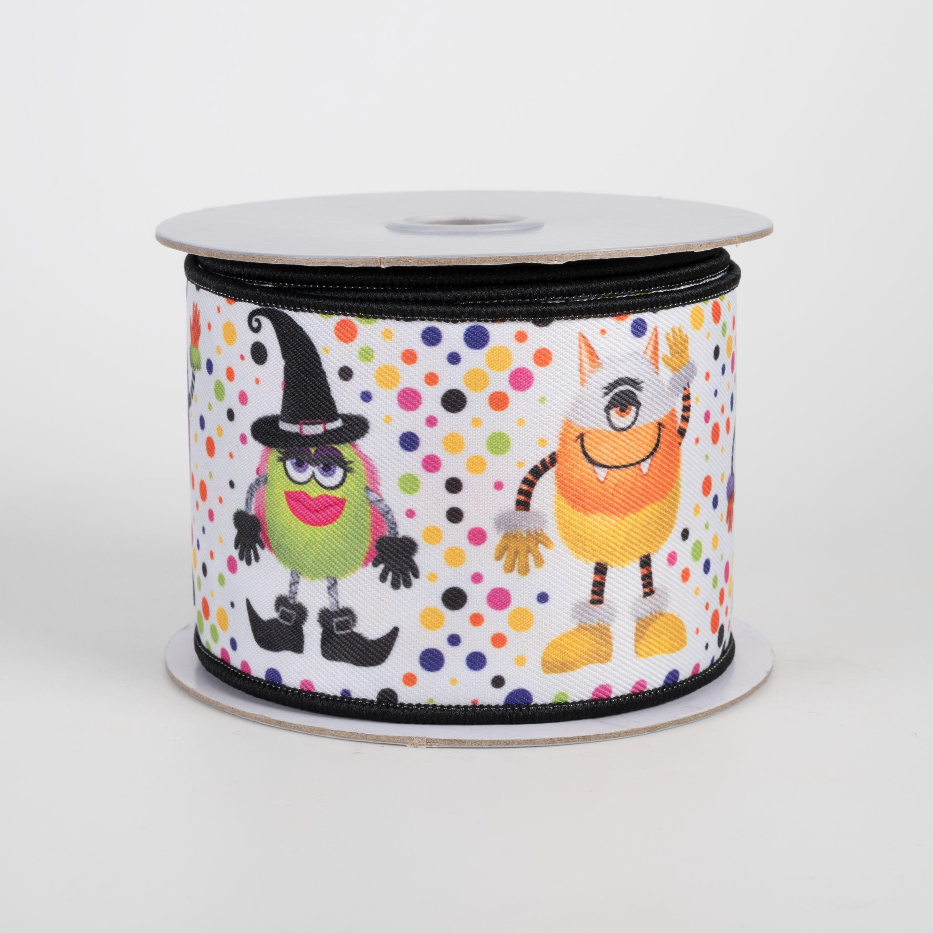 2.5" Brilliance Digital Print Halloween Monsters Ribbon (10 Yards) Item Number: LS127027