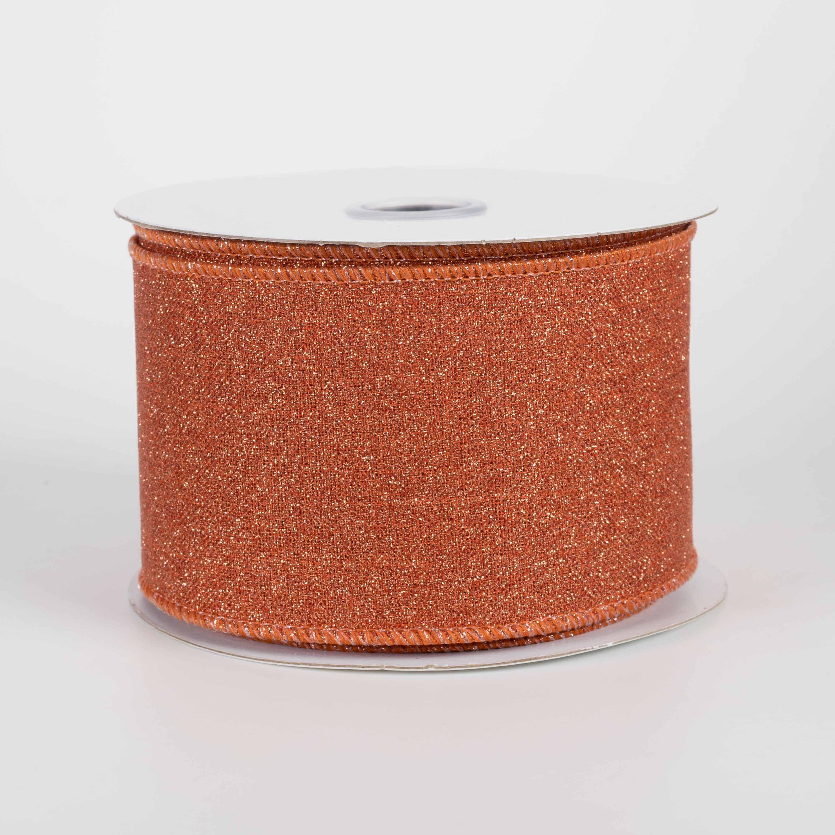 2.5" Fine Glitter on Royal: Terracotta Orange (10 Yards) Item Number: RGE1381WE