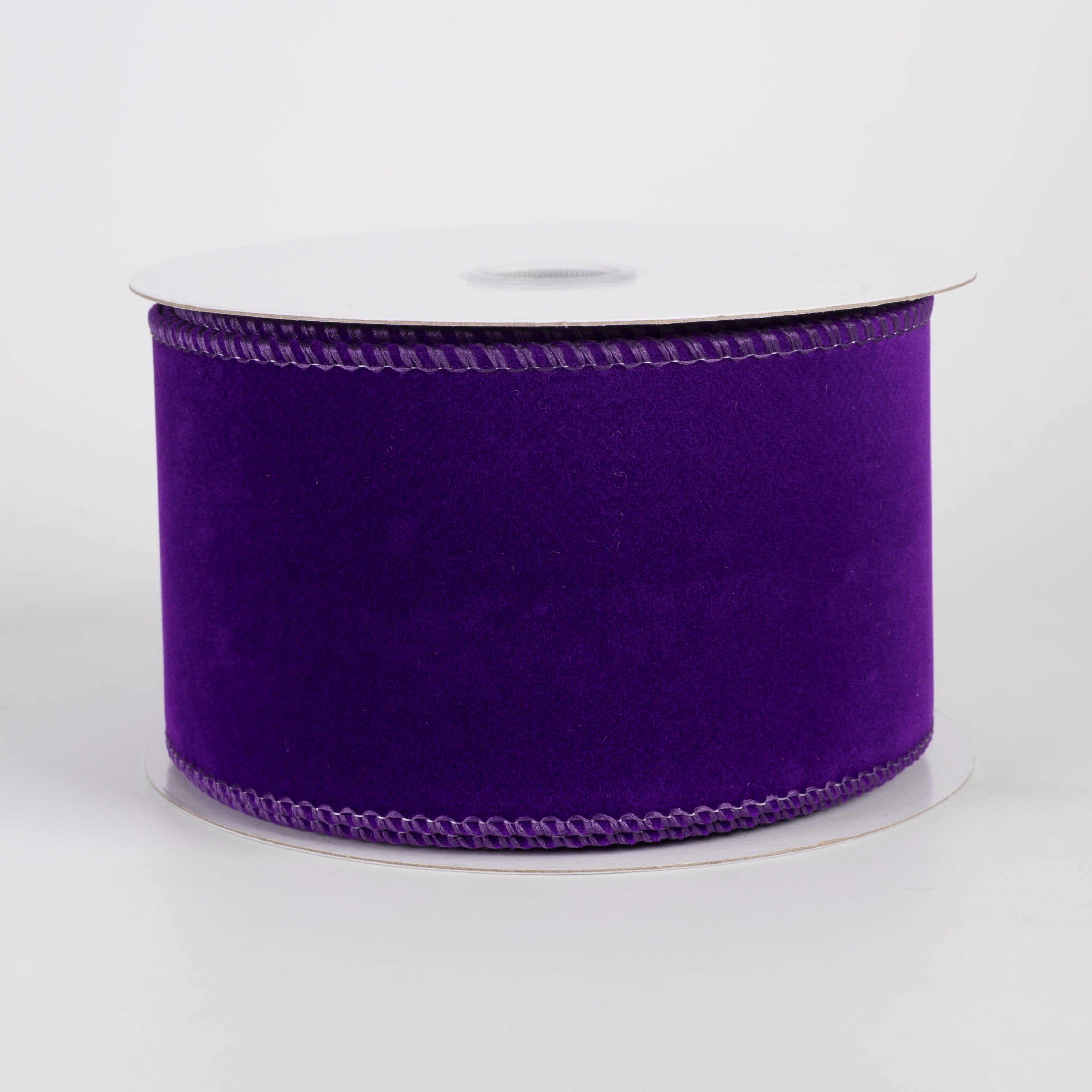 2.5" Flat Velvet Ribbon: Royal Purple (10 Yards) Item Number: 61624-40-11