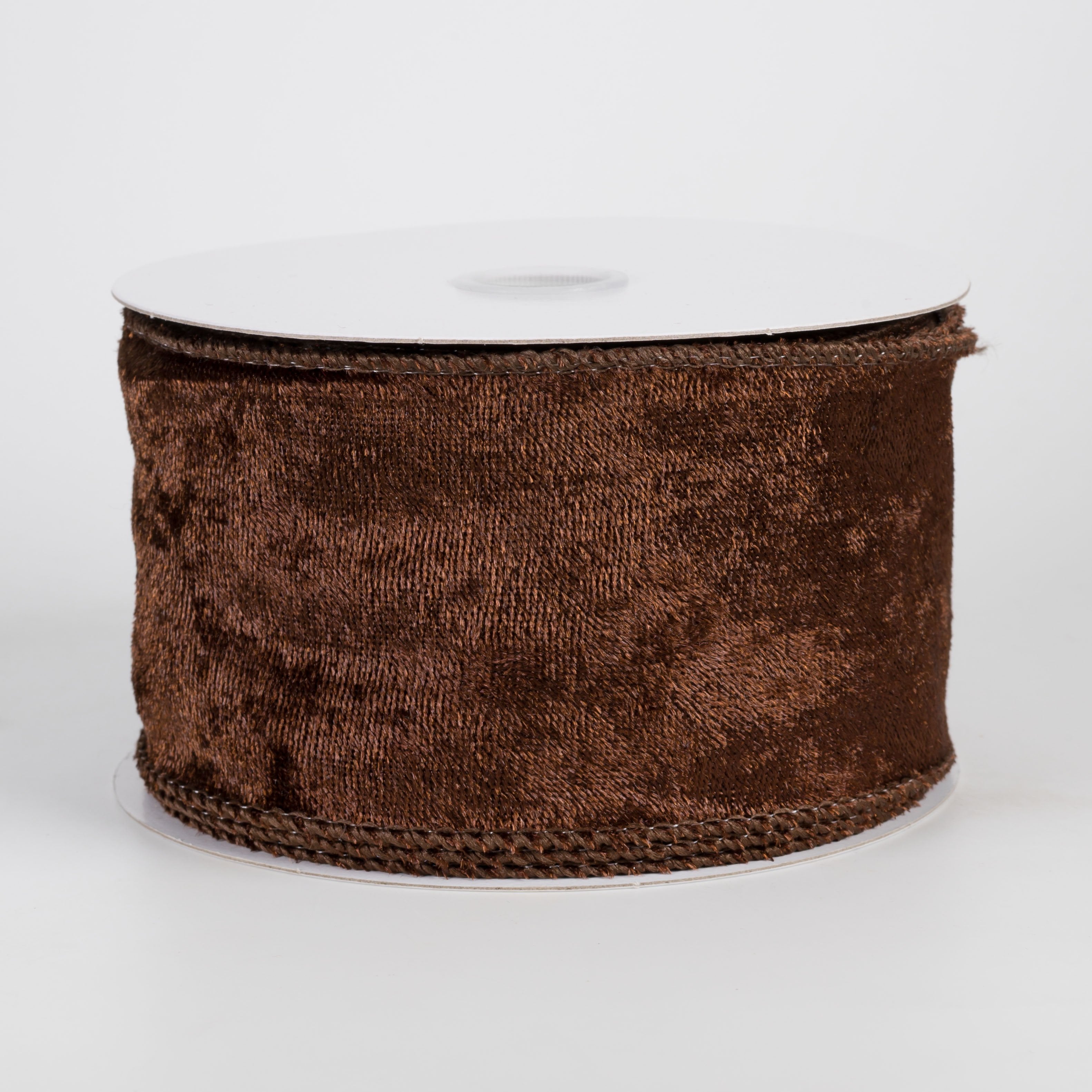2.5" Lush Velvet Ribbon: Chocolate (10 Yards) Item Number: 72430-40-38