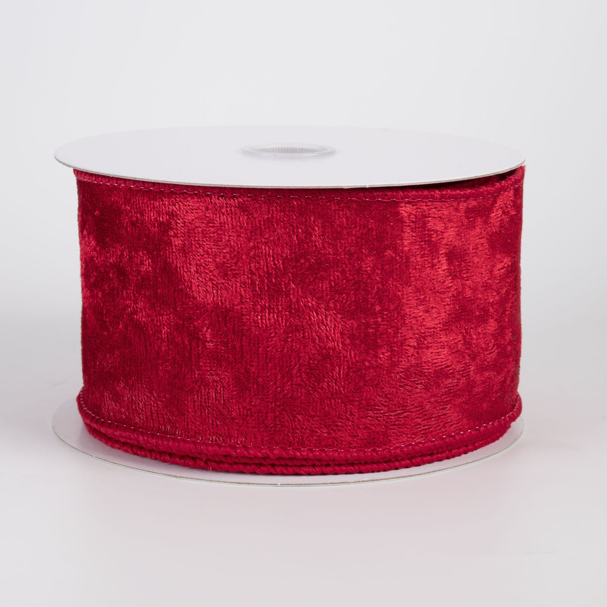 2.5" Lush Velvet Ribbon: Red (10 Yards) Item Number: 72430-40-12