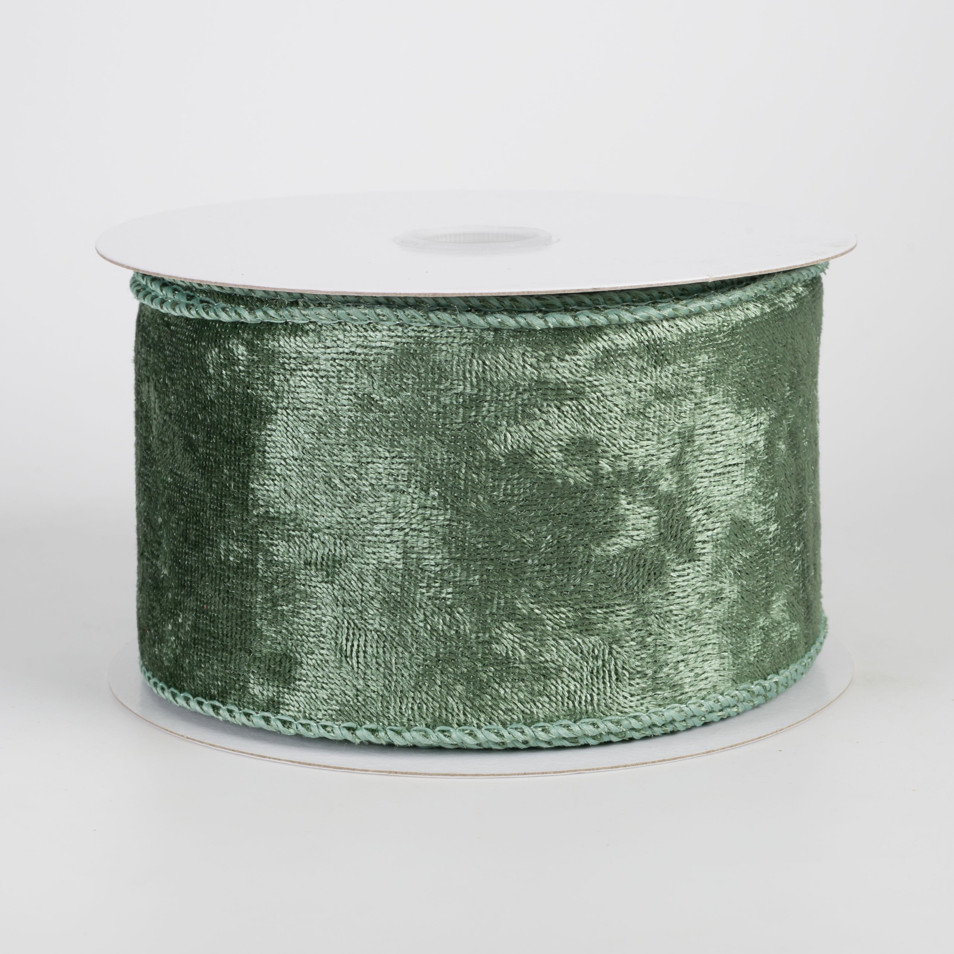 2.5" Lush Velvet Ribbon: Sage Green (10 Yards) Item Number: 72430-40-06