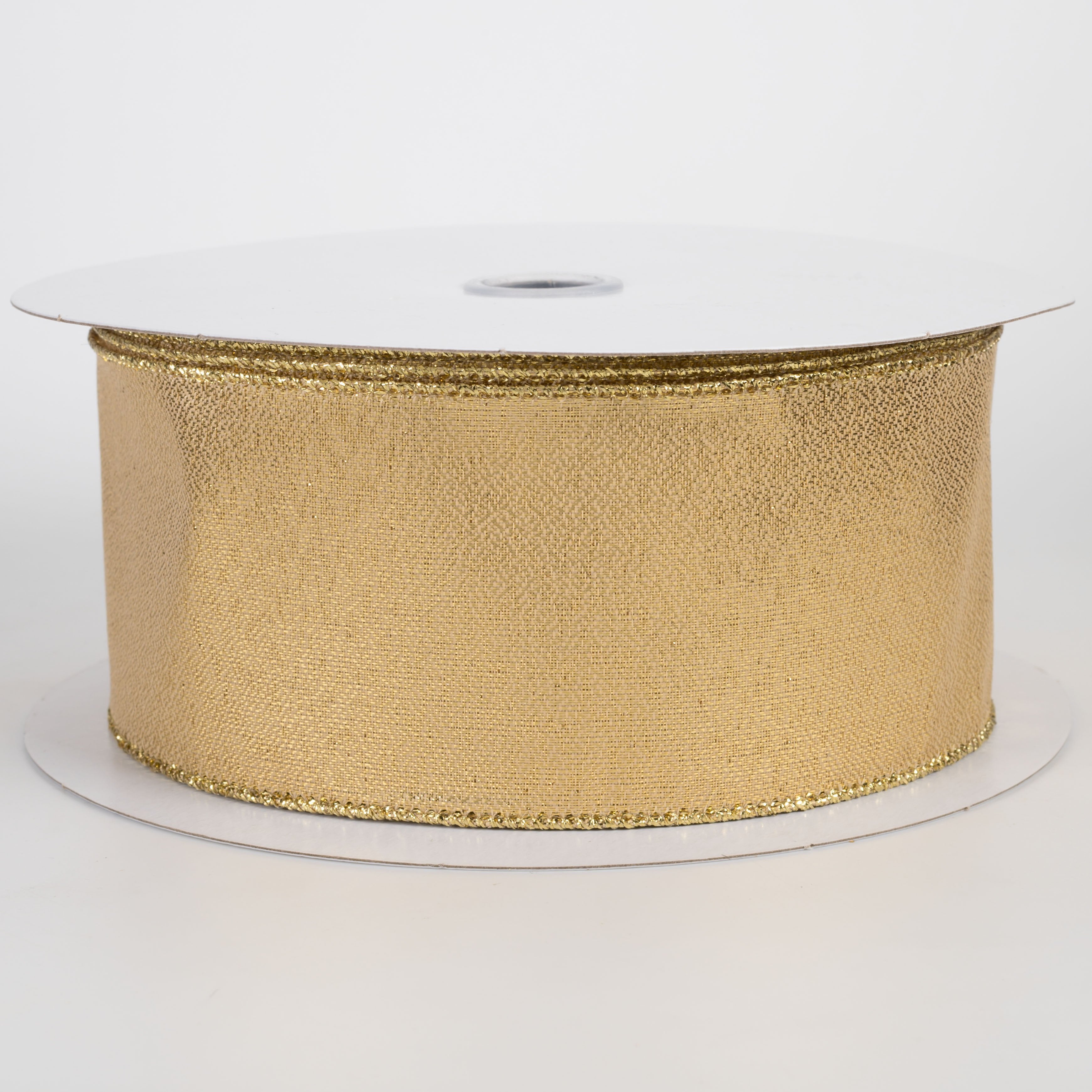 2.5" Metallic Satin Ribbon: Gold (33 Yards) Item Number: RGH312108