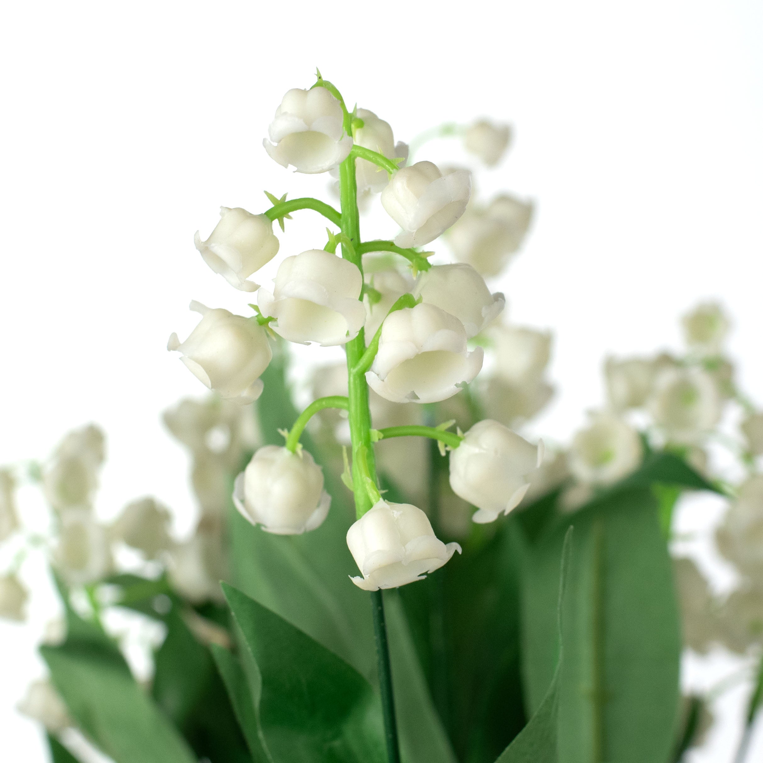 20" Plastic Lilly of the Valley Bush: Cream Lifestyle Photo